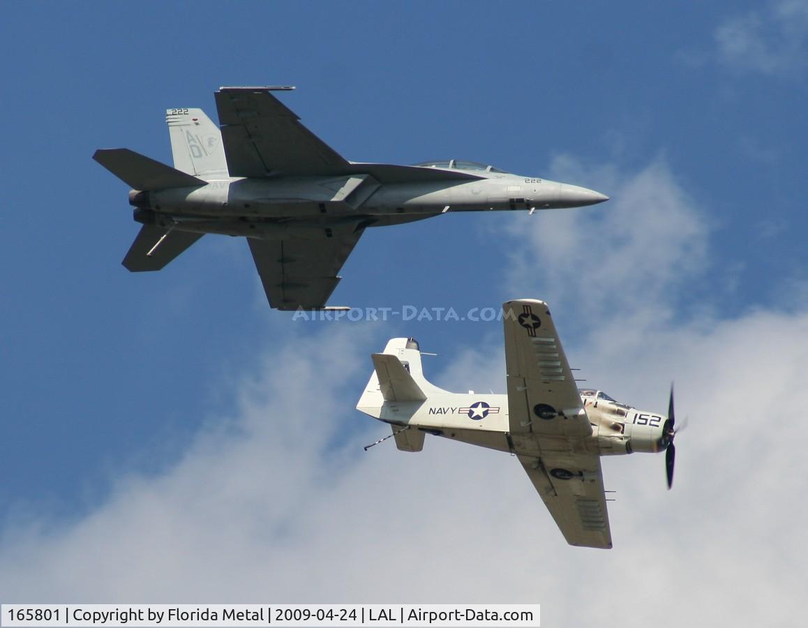 165801, Boeing F/A-18F Super Hornet C/N 1533, F/A-18F with a Skyraider Legacy Flight