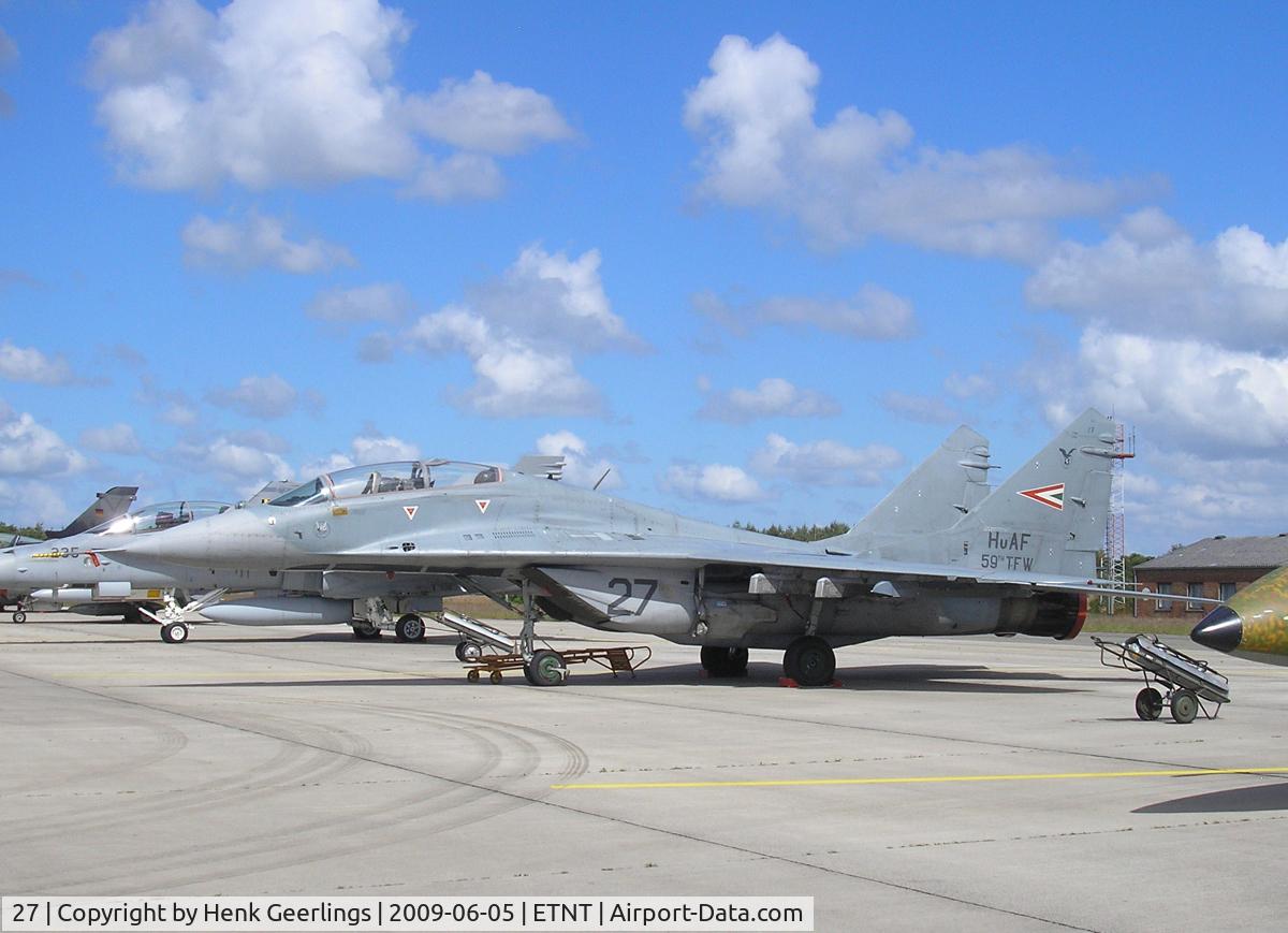27, Mikoyan-Gurevich MiG-29UB C/N 50903027268, Spotters day at Wittmund AFB - Germany
