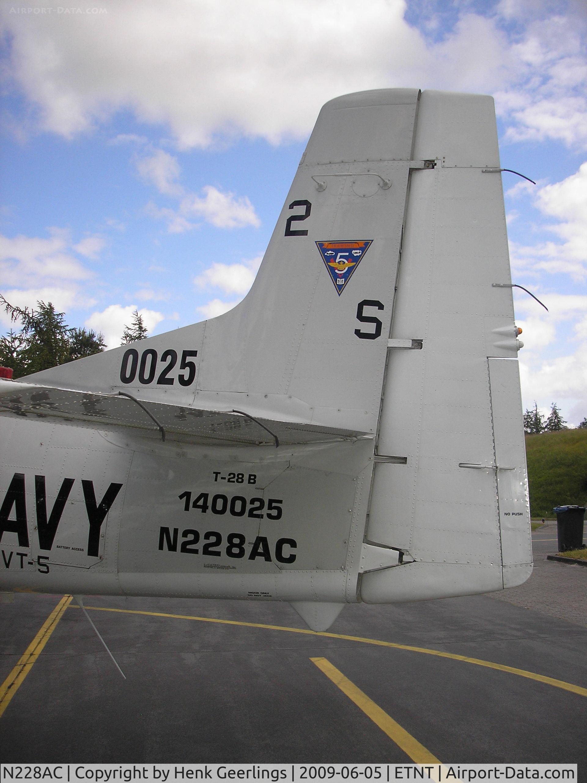 N228AC, 1954 North American T-28B Trojan C/N 219-24, Spotters day at Wittmund AFB - Germany