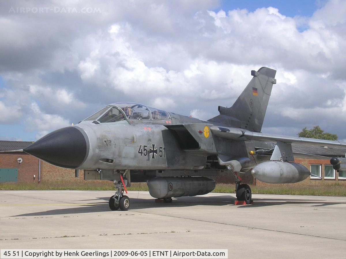 45 51, Panavia Tornado IDS C/N 628/GS199/4251, Spotters day at Wittmund AFB - Germany