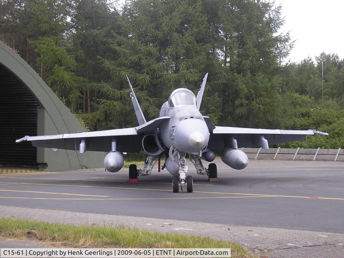 C15-61, 1989 McDonnell Douglas EF-18A+ Hornet C/N 0854/A583, Spotters day at Wittmund AFB - Germany ; code 12-19