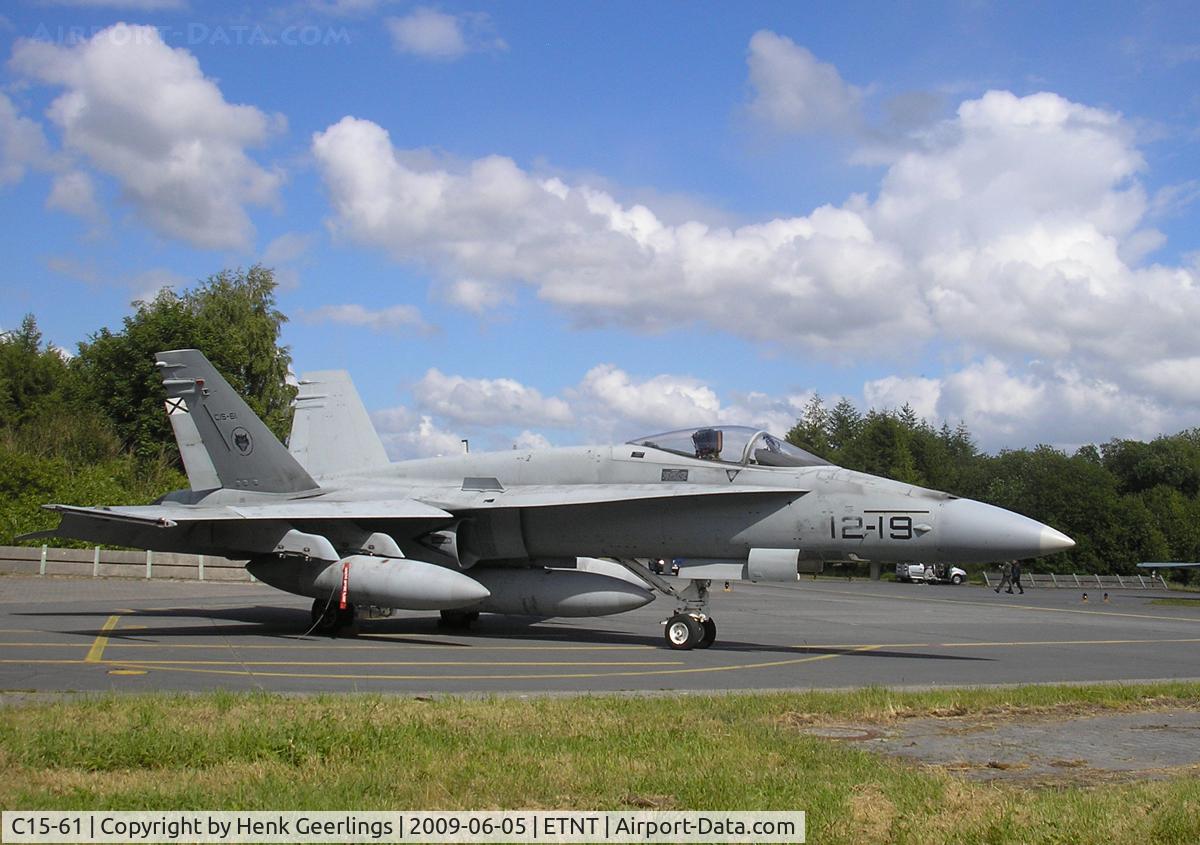C15-61, 1989 McDonnell Douglas EF-18A+ Hornet C/N 0854/A583, Spotters day at Wittmund AFB - Germany; code 12-19