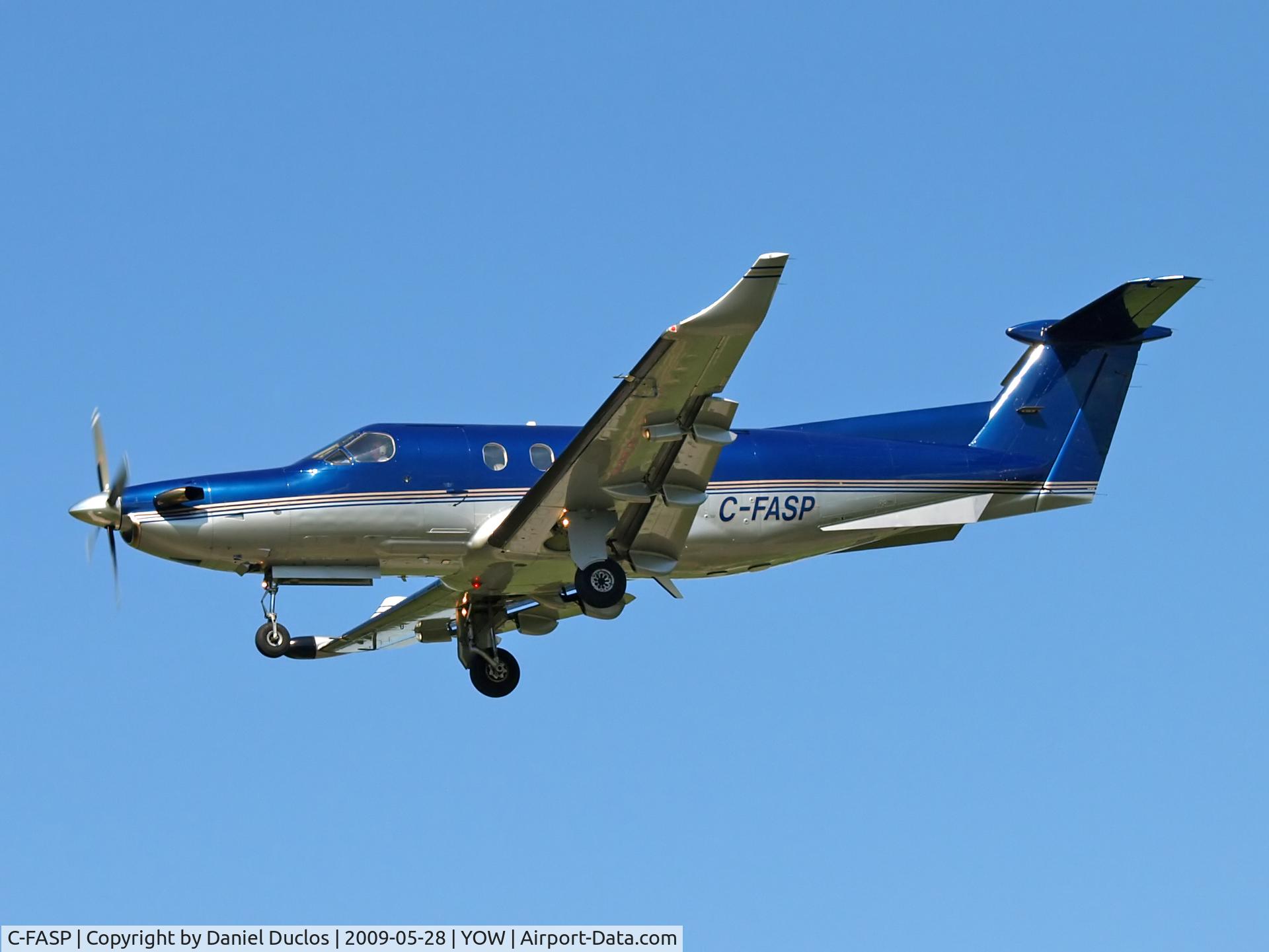 C-FASP, 2000 Pilatus PC-12/45 C/N 331, Arrival at Ottawa International