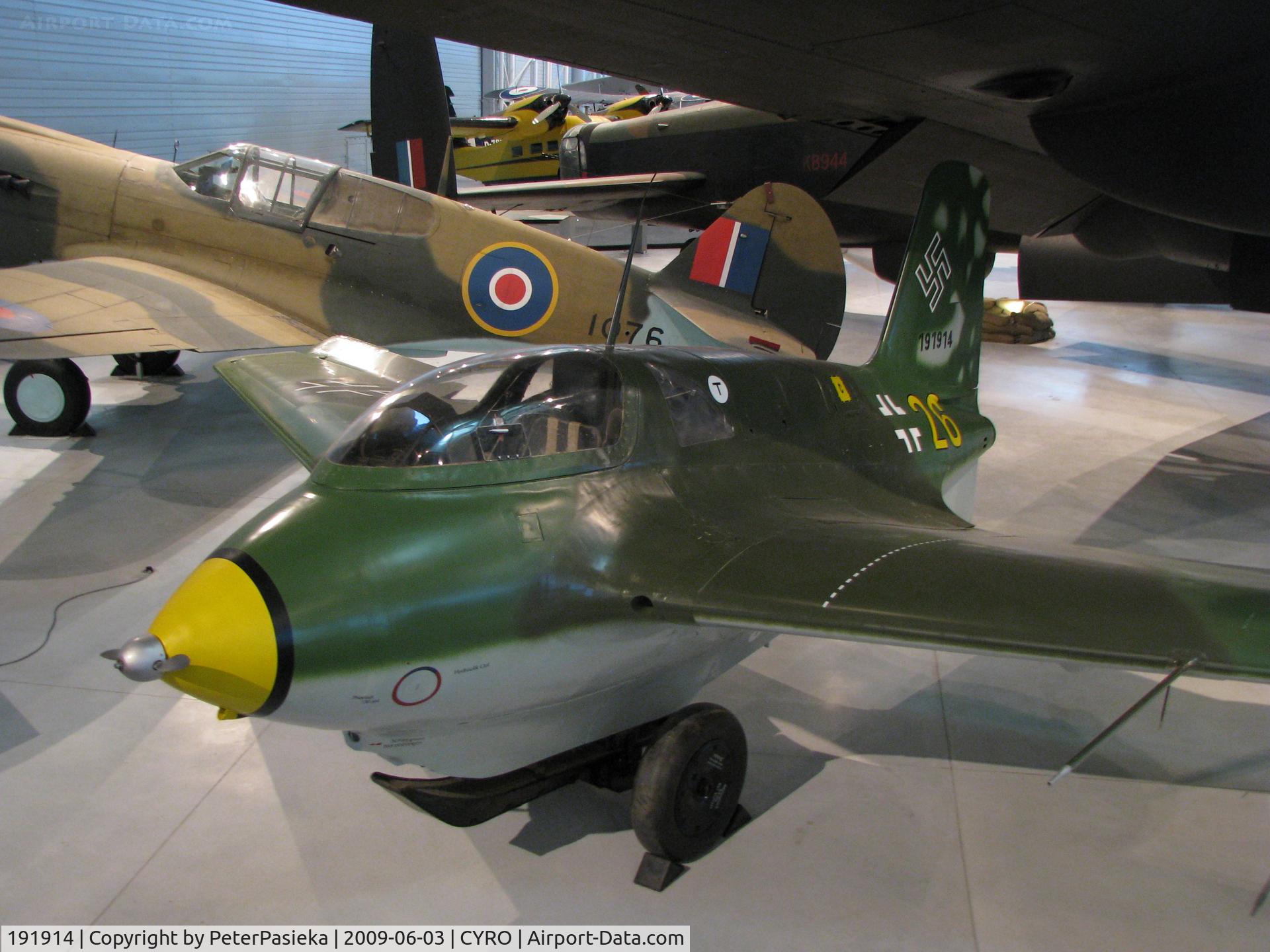 191914, 1945 Messerschmitt Me-163B-1A Komet C/N Not found 191914, @ Canada Aviation Museum in Ottawa