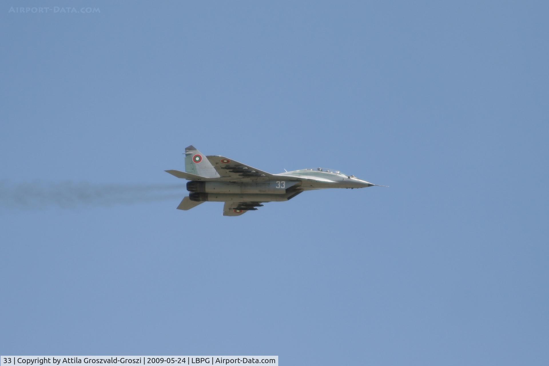 33, 2004 Mikoyan-Gurevich MiG-29UB C/N N50903018908, BIAF 09 Bulgaria Plovdiv (Krumovo) LBPG Graf Ignatievo Military Air Base