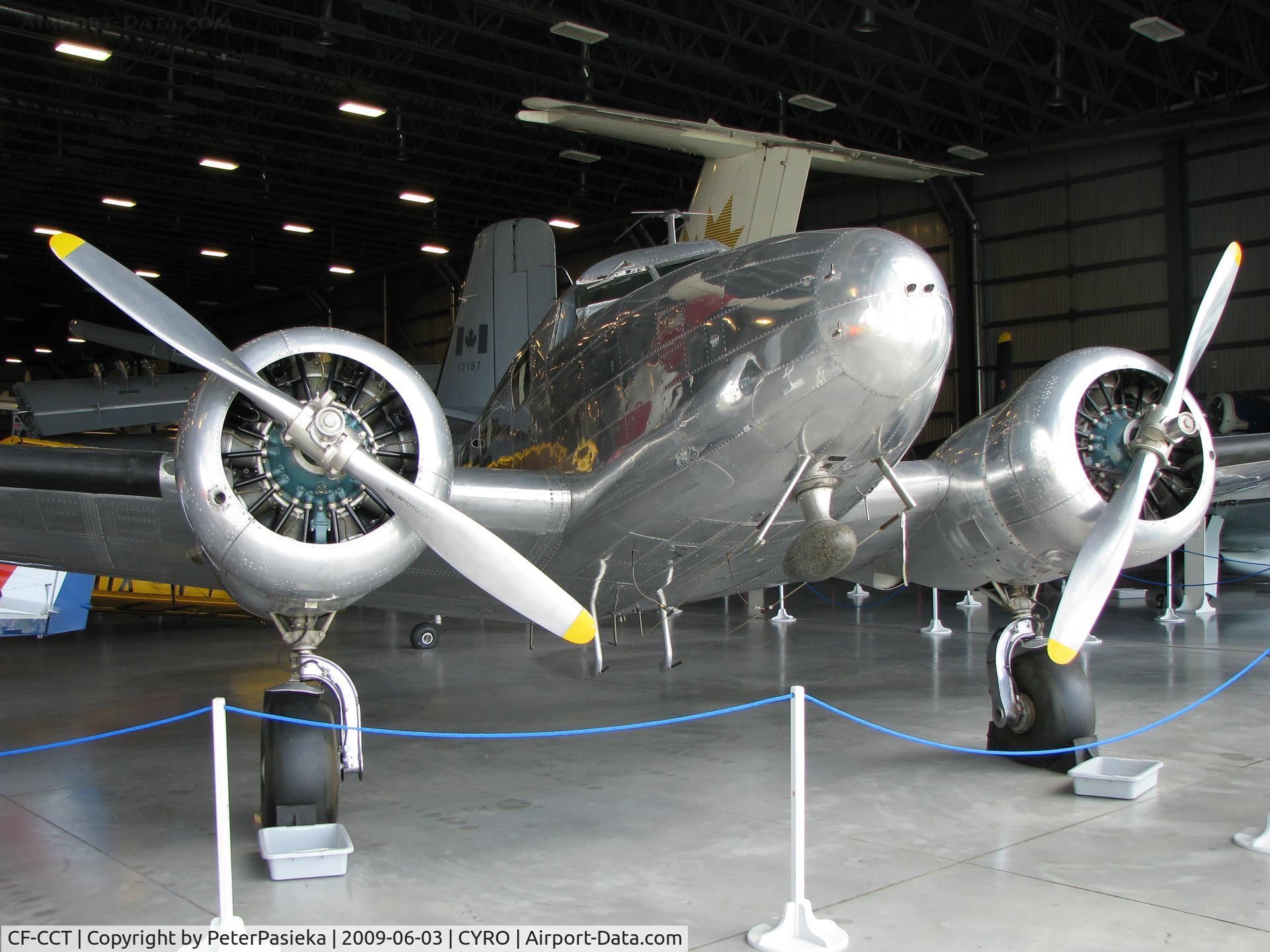 CF-CCT, 1937 Lockheed 12A Electra Junior C/N 1219, @ Canada Aviation Museum in Ottawa