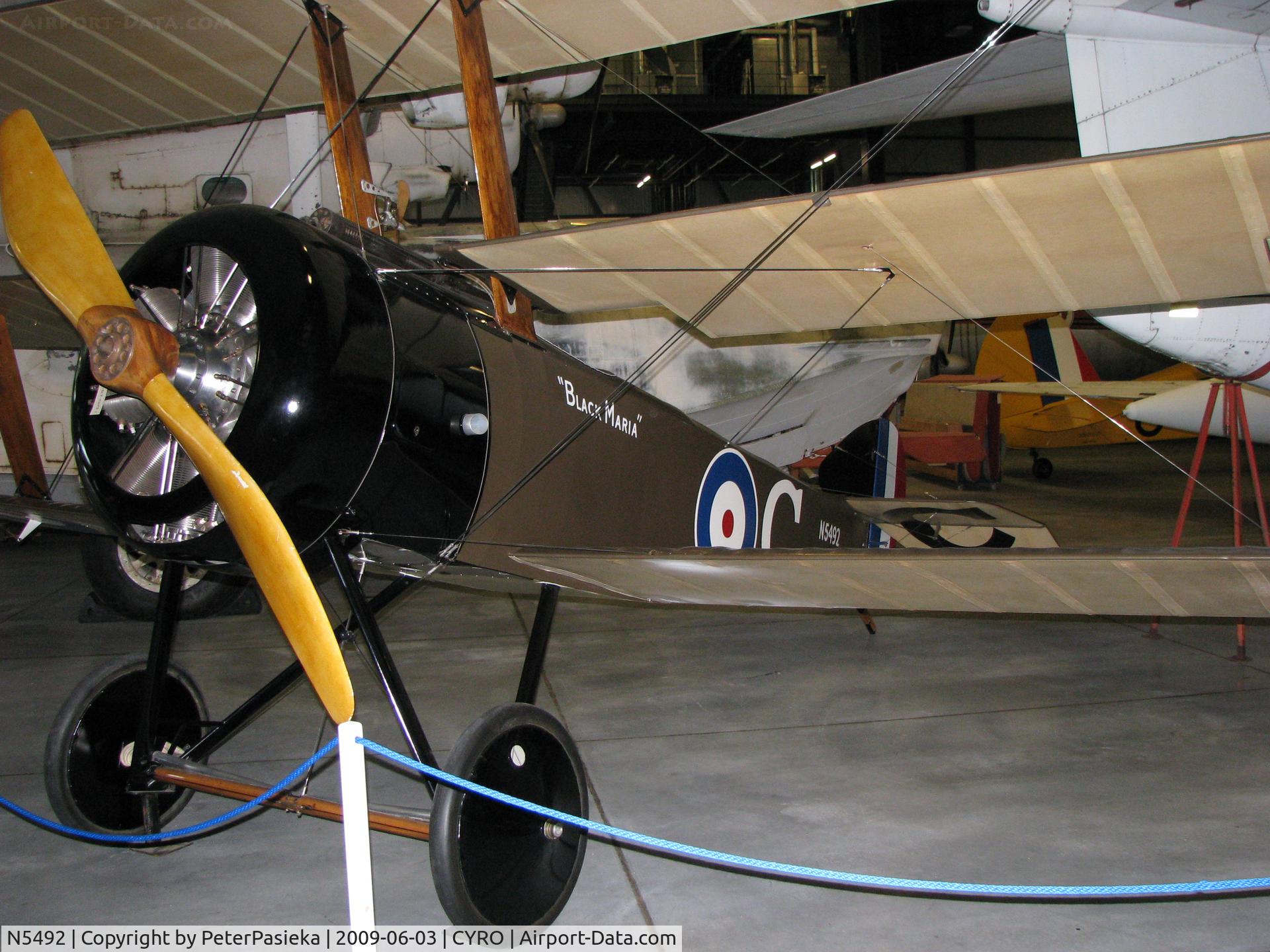 N5492, Sopwith Triplane Replica C/N Not found N5492, @ Canada Aviation Museum in Ottawa