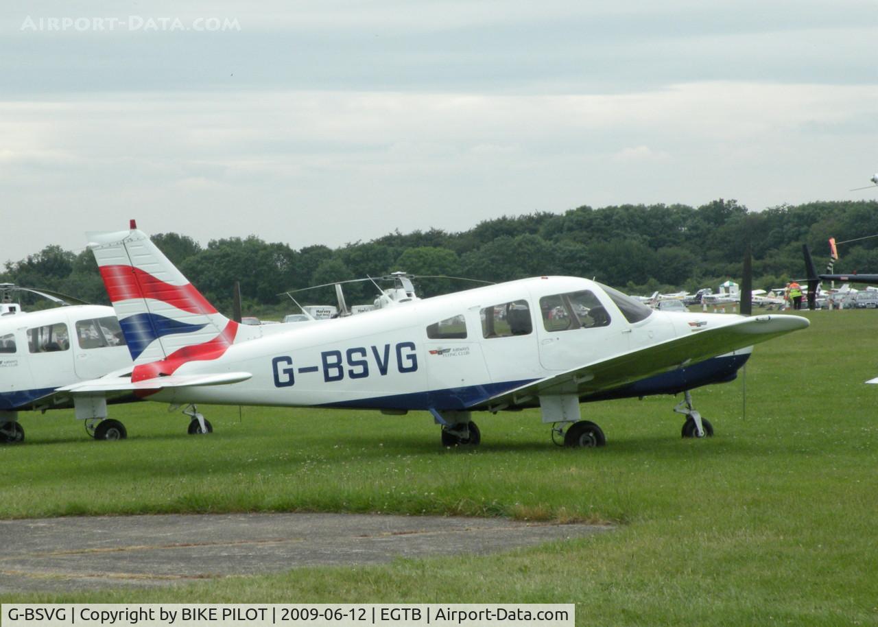 G-BSVG, 1984 Piper PA-28-161 Cherokee Warrior II C/N 28-8516013, AEROEXPO LONDON 2009