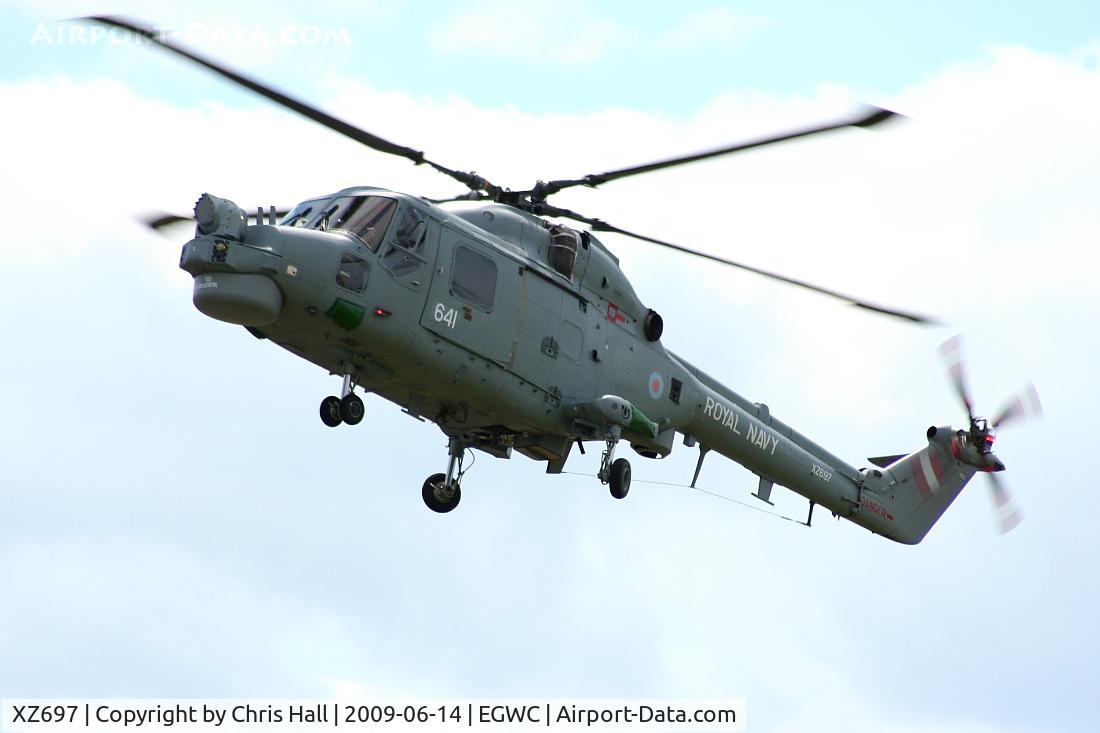 XZ697, 1980 Westland Lynx HMA.8 C/N 145, Royal Navy Lynx displaying at the Cosford Air Show