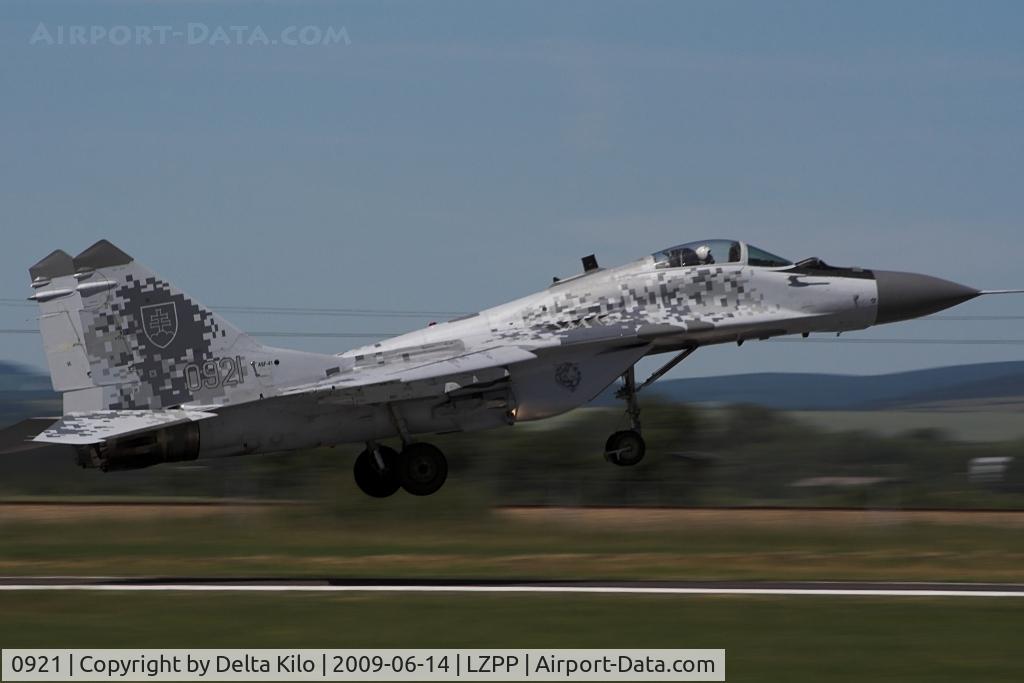 0921, Mikoyan-Gurevich MiG-29AS C/N 2960535409, Slovak Air Force    MiG-29AS new