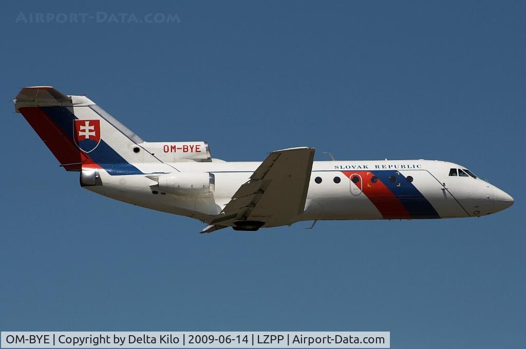 OM-BYE, 1974 Yakovlev Yak-40 C/N 9440338, Slovakia Government   Yakovlev Yak-40