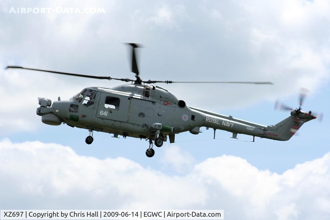 XZ697, 1980 Westland Lynx HMA.8 C/N 145, Royal Navy Lynx displaying at the Cosford Air Show