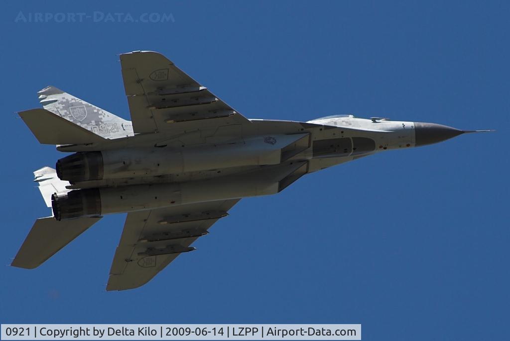 0921, Mikoyan-Gurevich MiG-29AS C/N 2960535409, Slovak Air Force    MiG-29AS new