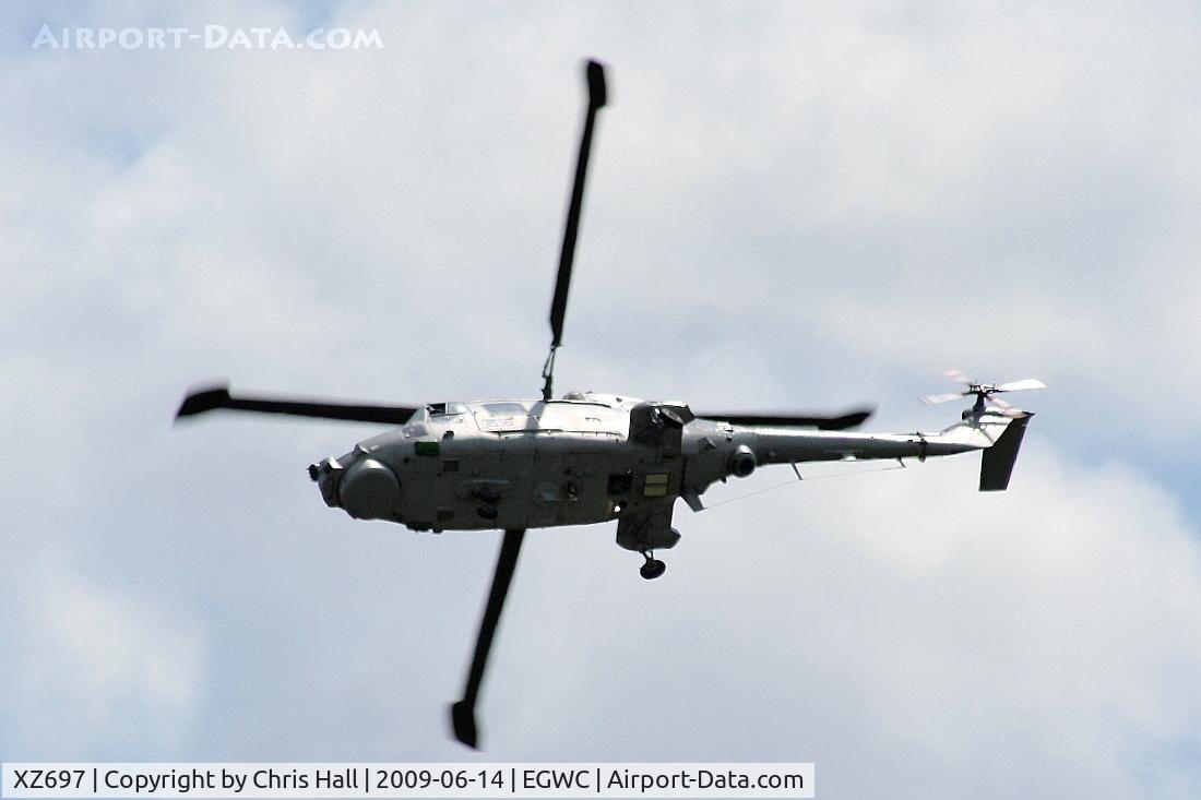 XZ697, 1980 Westland Lynx HMA.8 C/N 145, Royal Navy Lynx displaying at the Cosford Air Show
