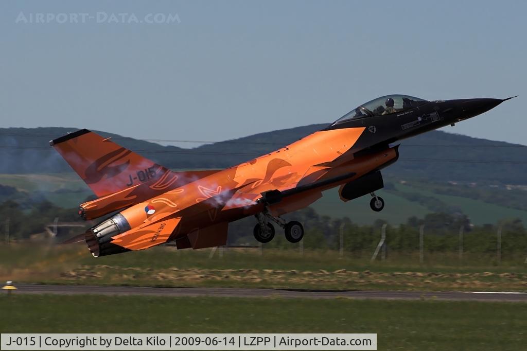 J-015, 1991 Fokker F-16A Fighting Falcon C/N 6D-171, Royal Netherlands Air force solo display team