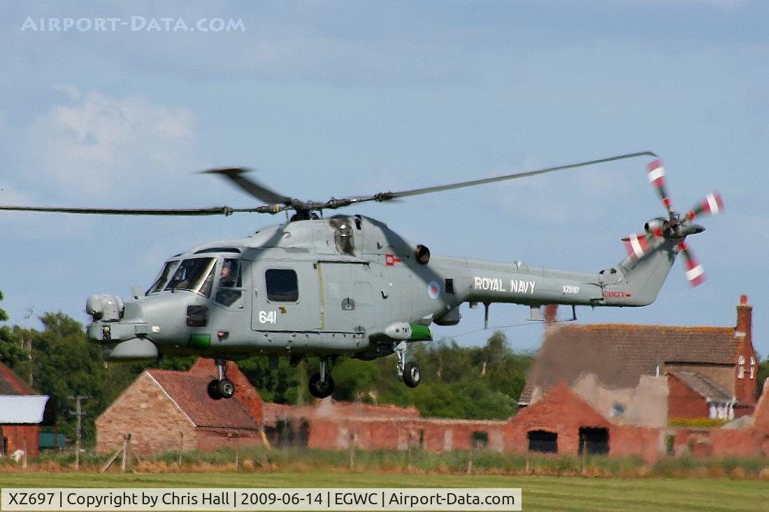XZ697, 1980 Westland Lynx HMA.8 C/N 145, Royal Navy Lynx displaying at the Cosford Air Show