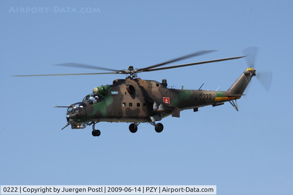 0222, Mil Mi-24D Hind D C/N 340222, Slovakia - Air Force Mil Mi-24D 