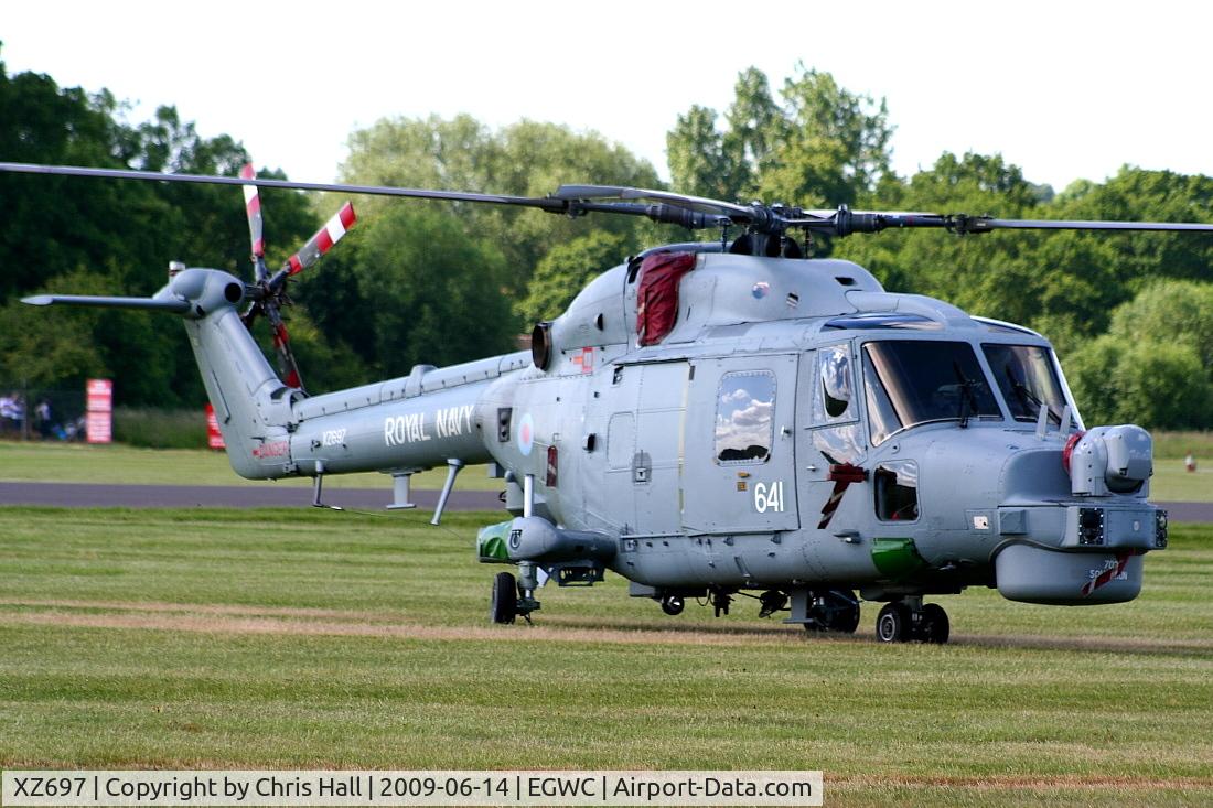 XZ697, 1980 Westland Lynx HMA.8 C/N 145, Royal Navy Lynx displaying at the Cosford Air Show
