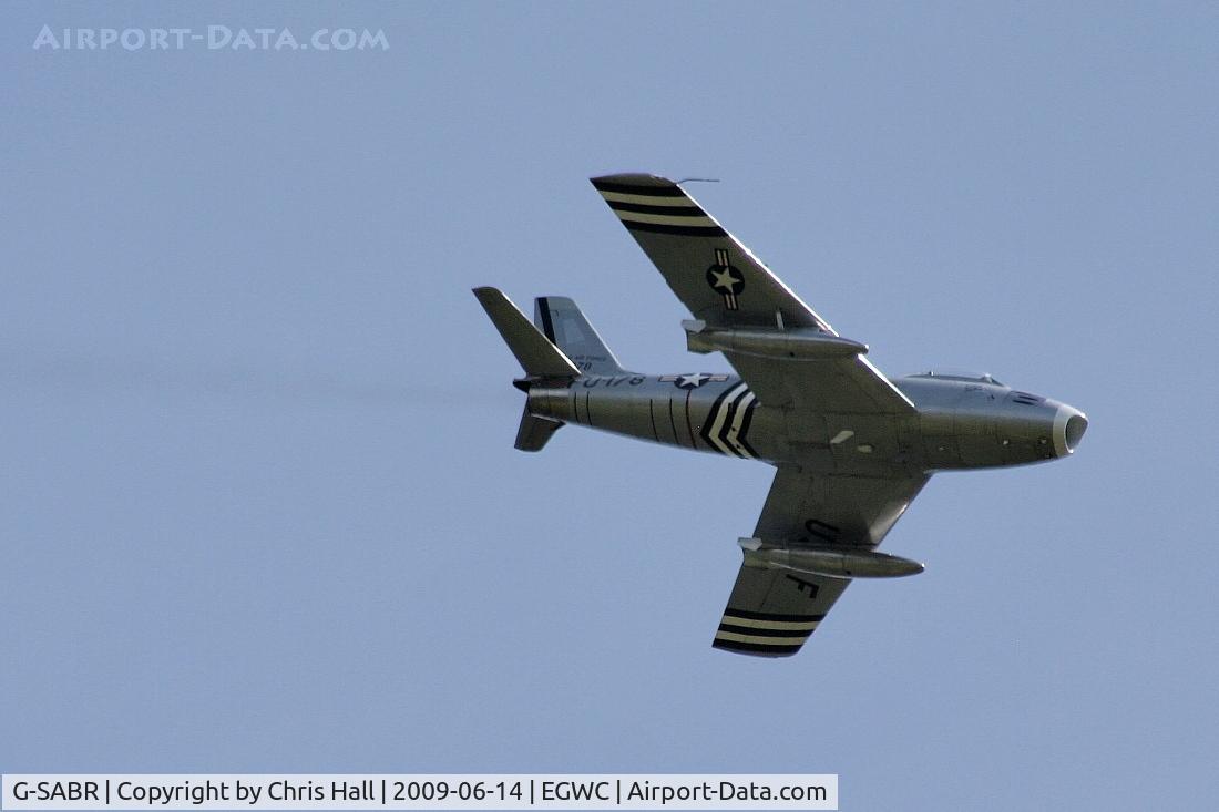 G-SABR, 1948 North American F-86A Sabre C/N 151-083 (151-43547), Displaying at the Cosford Air Show