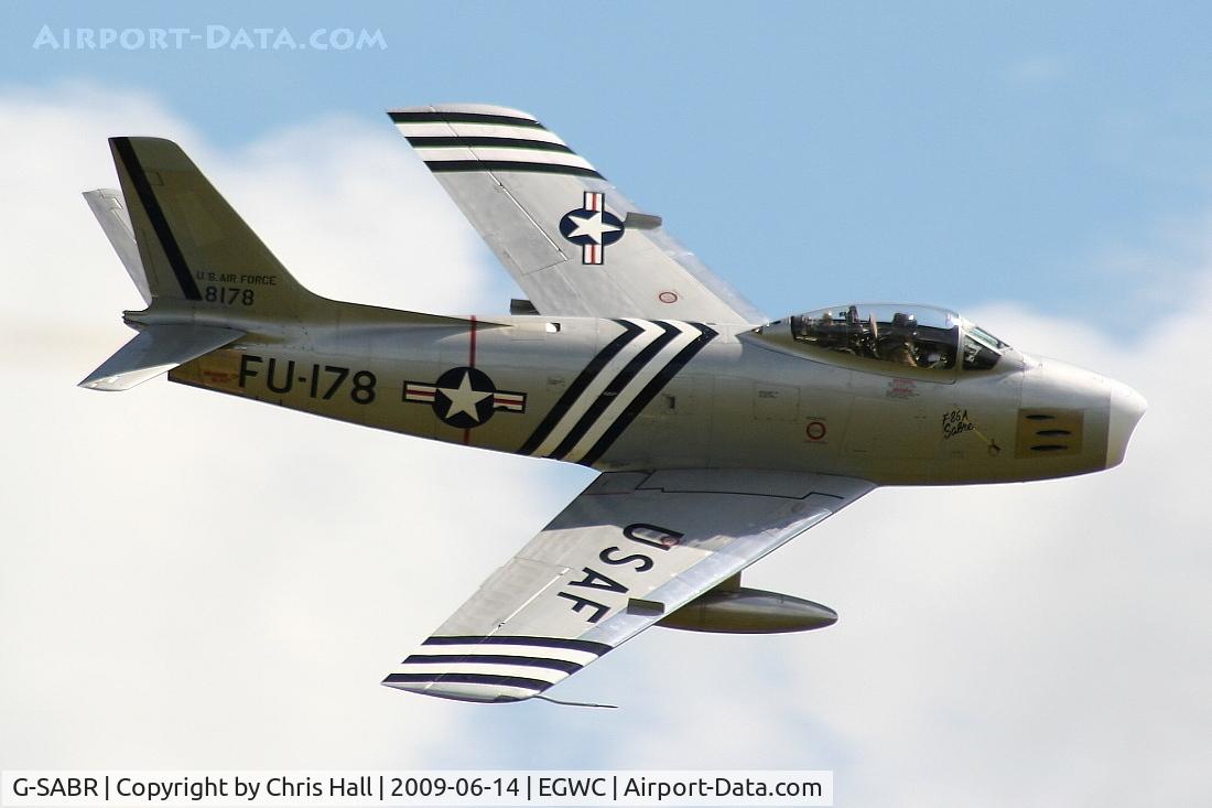 G-SABR, 1948 North American F-86A Sabre C/N 151-083 (151-43547), Displaying at the Cosford Air Show