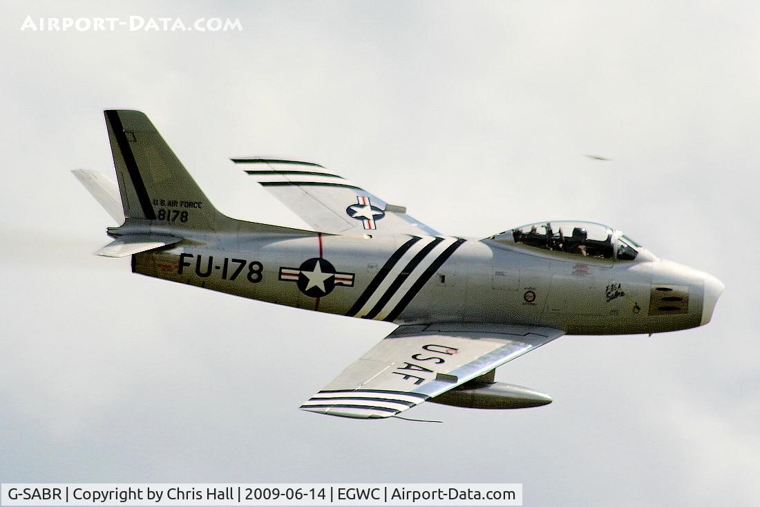 G-SABR, 1948 North American F-86A Sabre C/N 151-083 (151-43547), Displaying at the Cosford Air Show