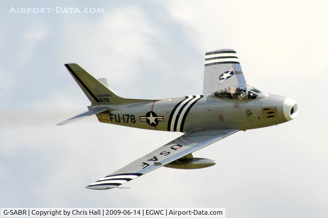G-SABR, 1948 North American F-86A Sabre C/N 151-083 (151-43547), Displaying at the Cosford Air Show