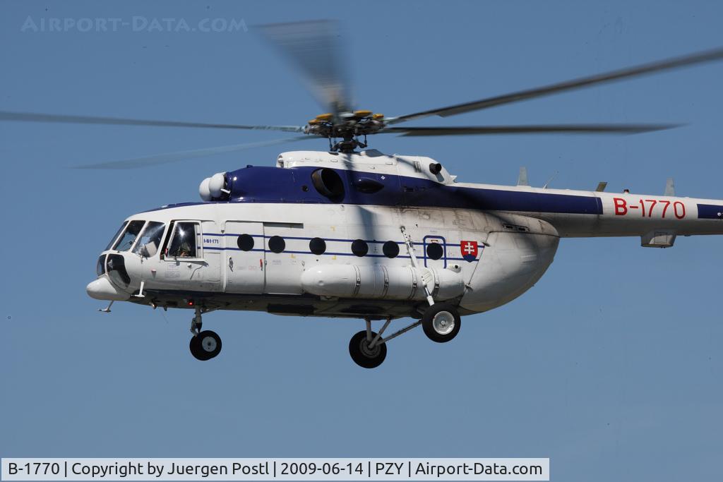 B-1770, Mil Mi-171Sh Hip C/N 59489617770, Slovakia - Police Mil Mi-171
