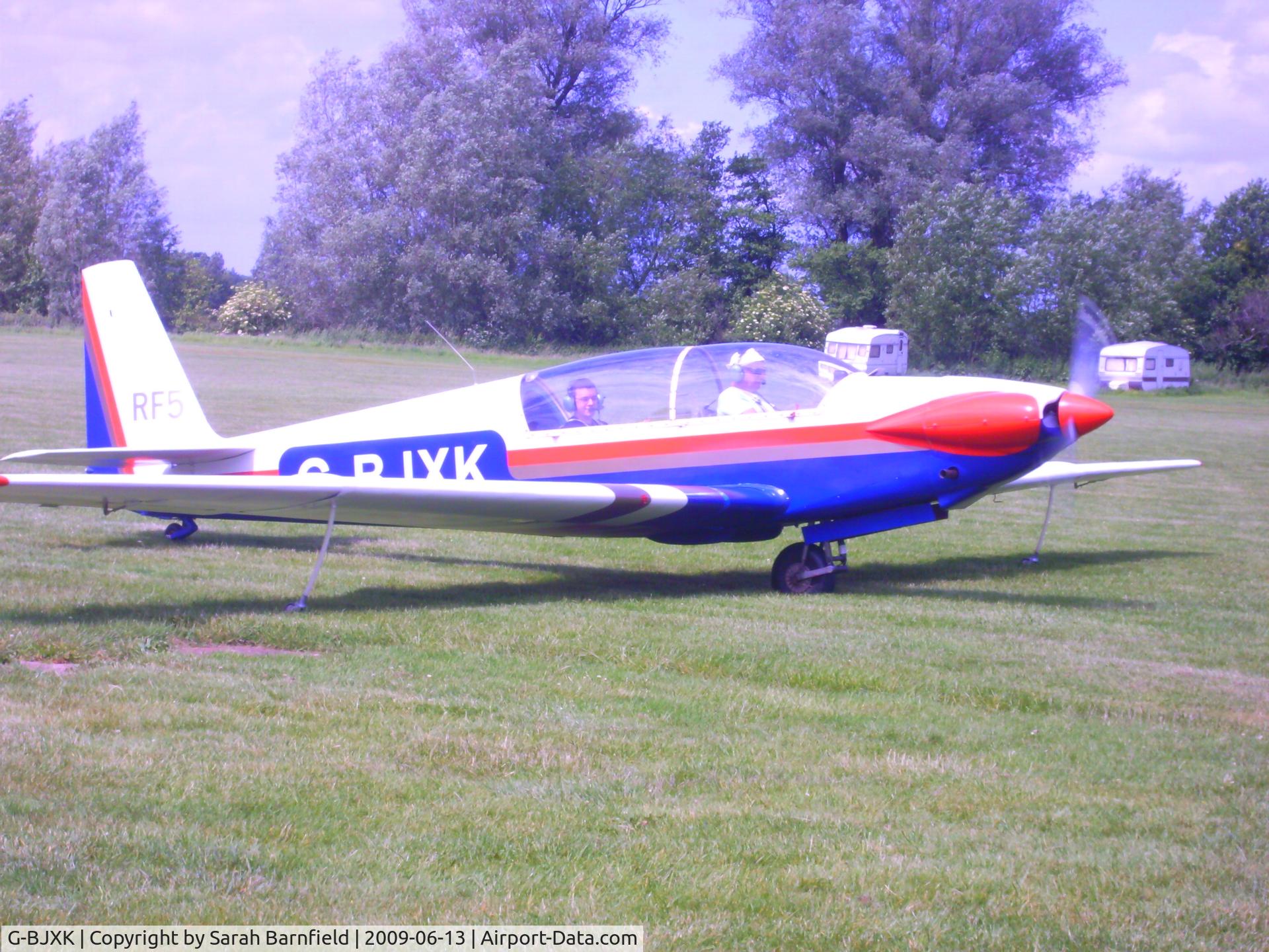 G-BJXK, 1970 Sportavia-Putzer RF-5 C/N 5054, After landing at South Wales Gliding Club