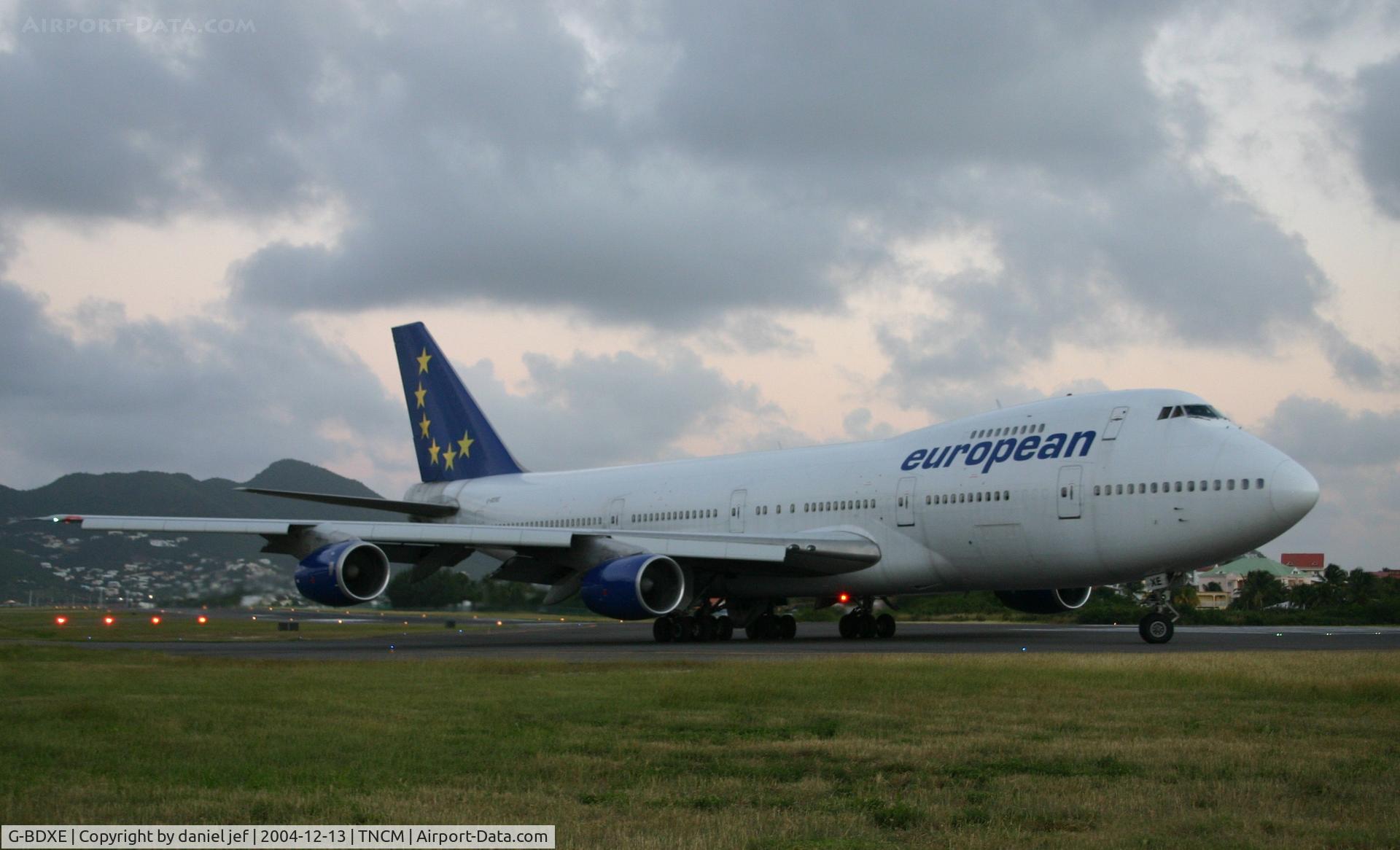 G-BDXE, 1977 Boeing 747-236B C/N 21350, taxing runway 10