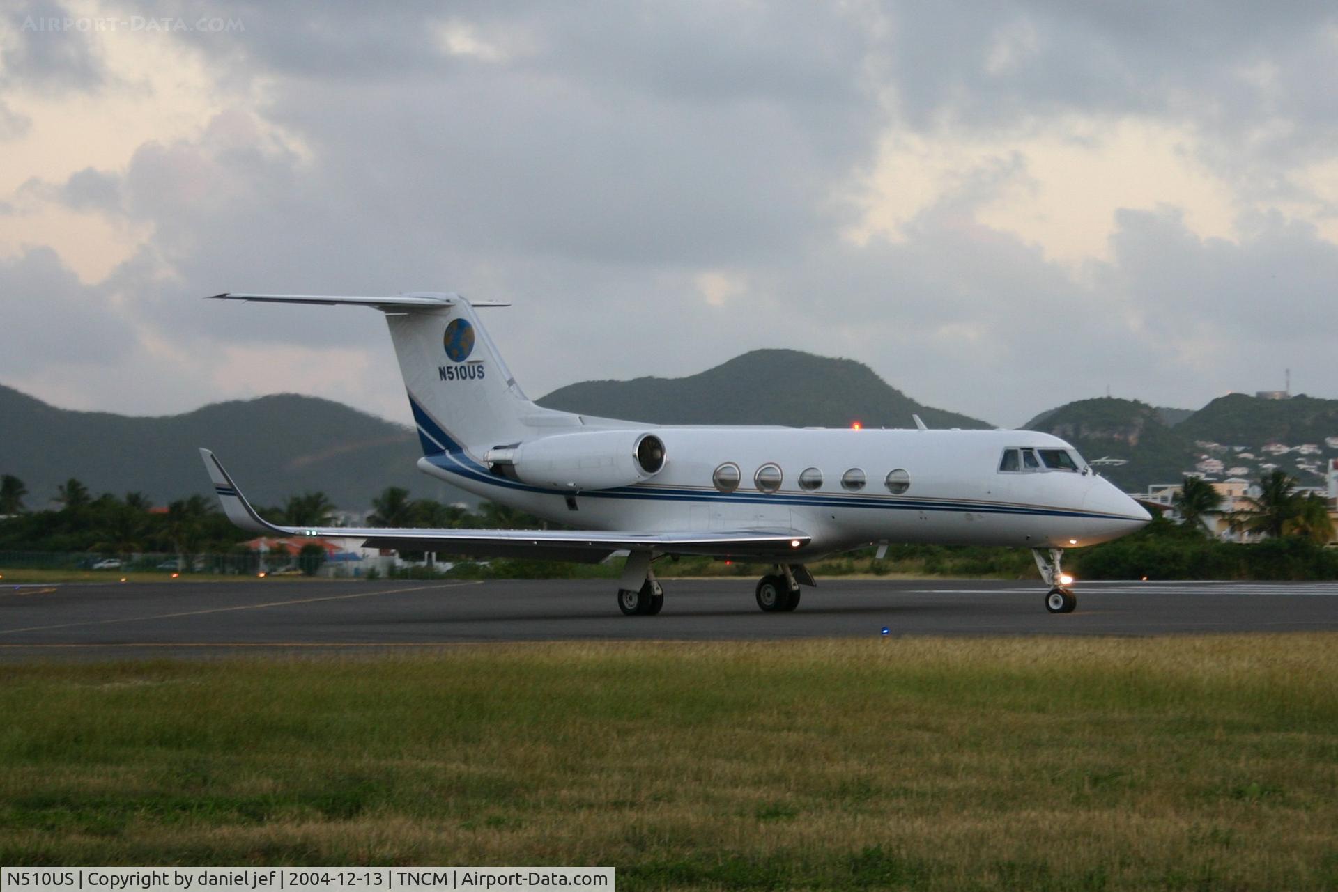 N510US, 1978 Grumman G-1159 Gulfstream II C/N 223, Back tracking runway 10