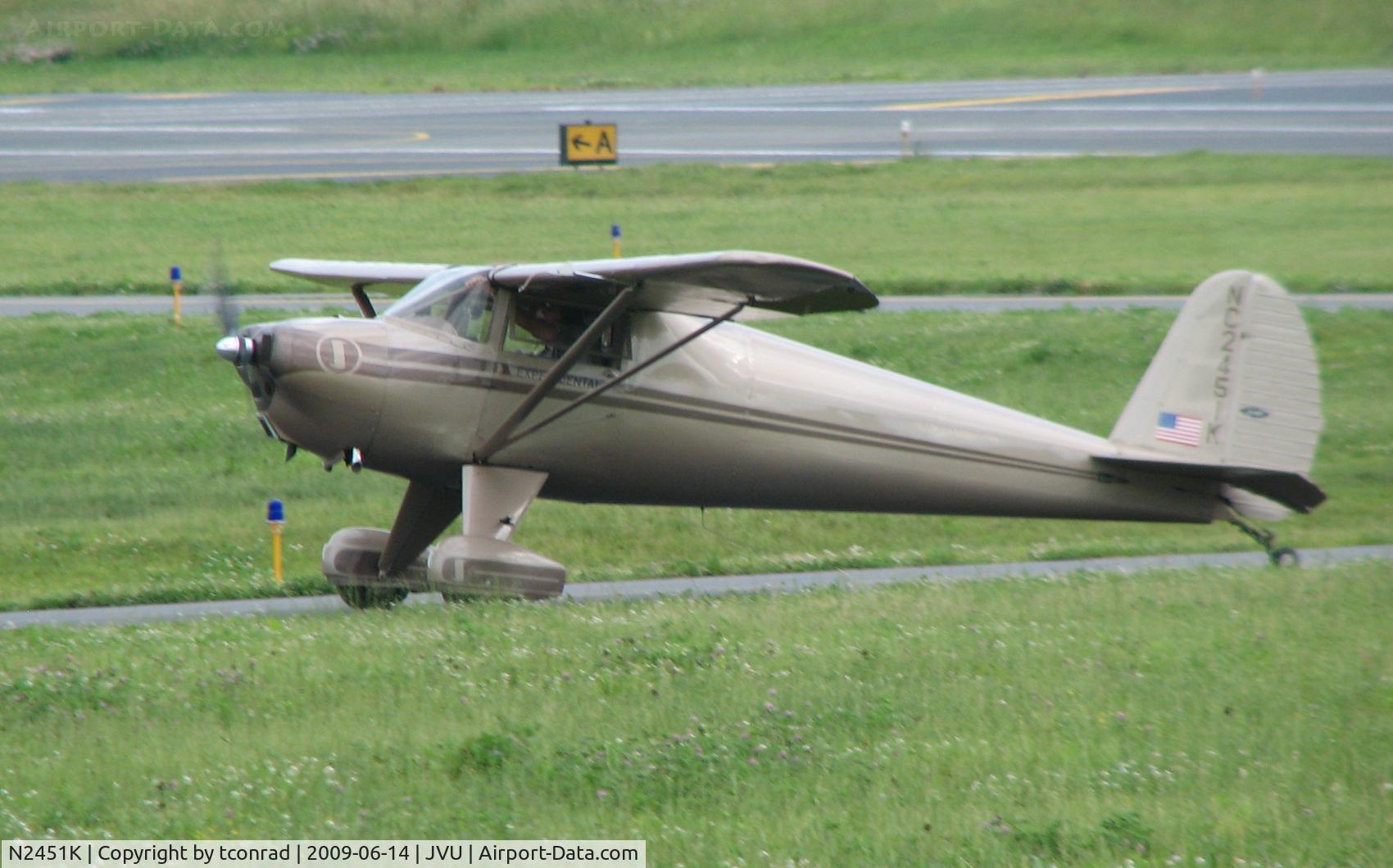 N2451K, 1947 Luscombe 8E Silvaire C/N 5178, at Queen City