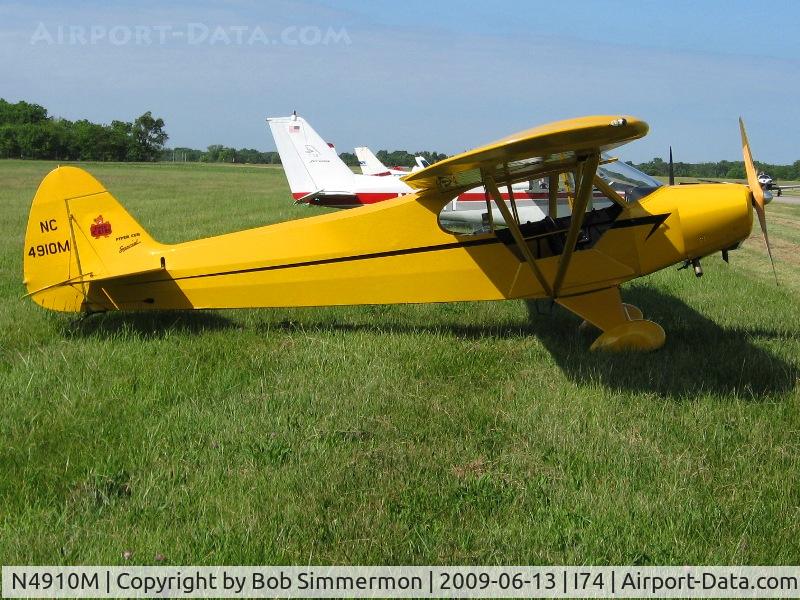 N4910M, 1947 Piper PA-11 Cub Special C/N 11-1641, At the Urbana, Ohio breakfast fly-in