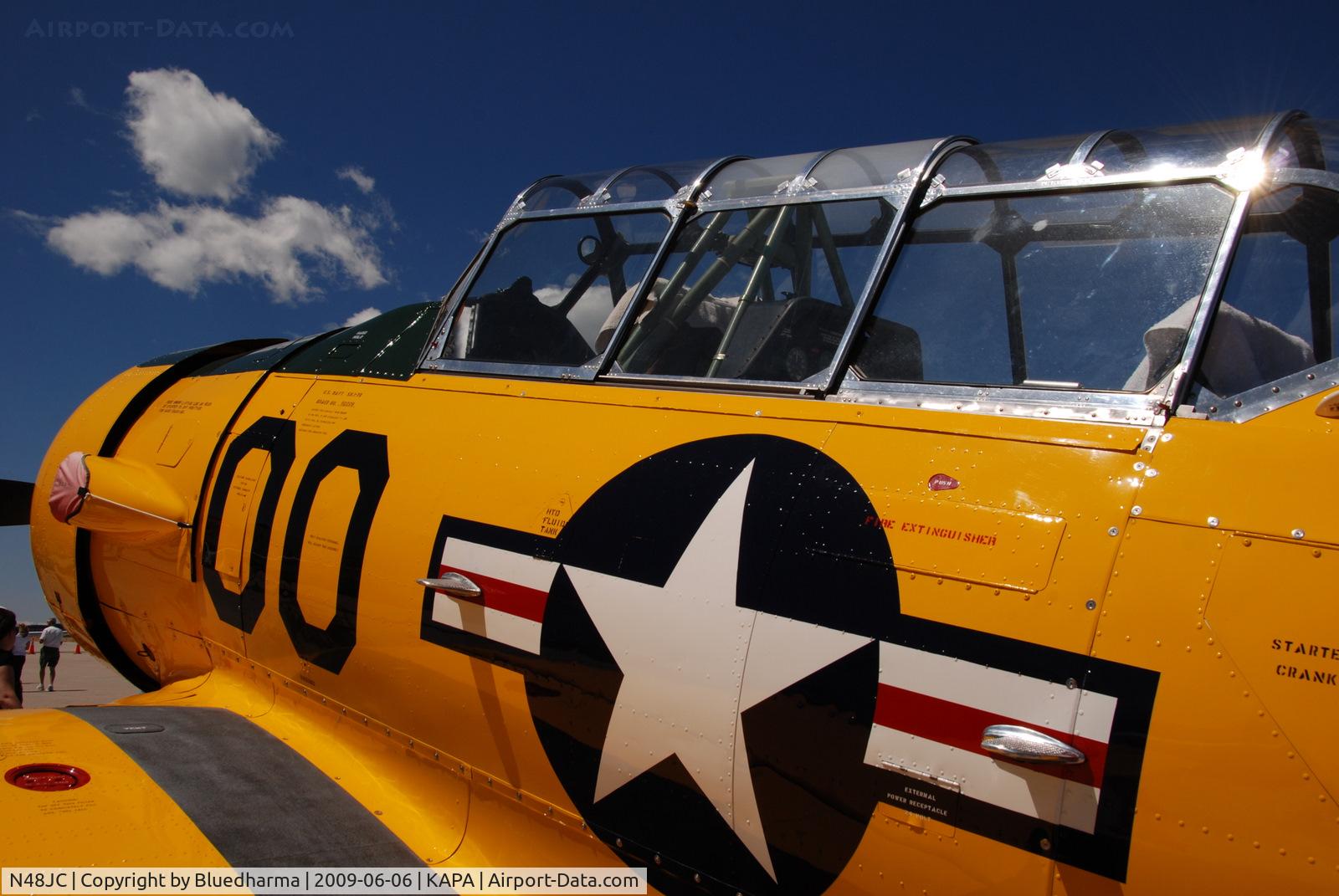 N48JC, North American AT-6G Texan Texan C/N 121-43192, Displayed at Air Power Heritage Week 2009