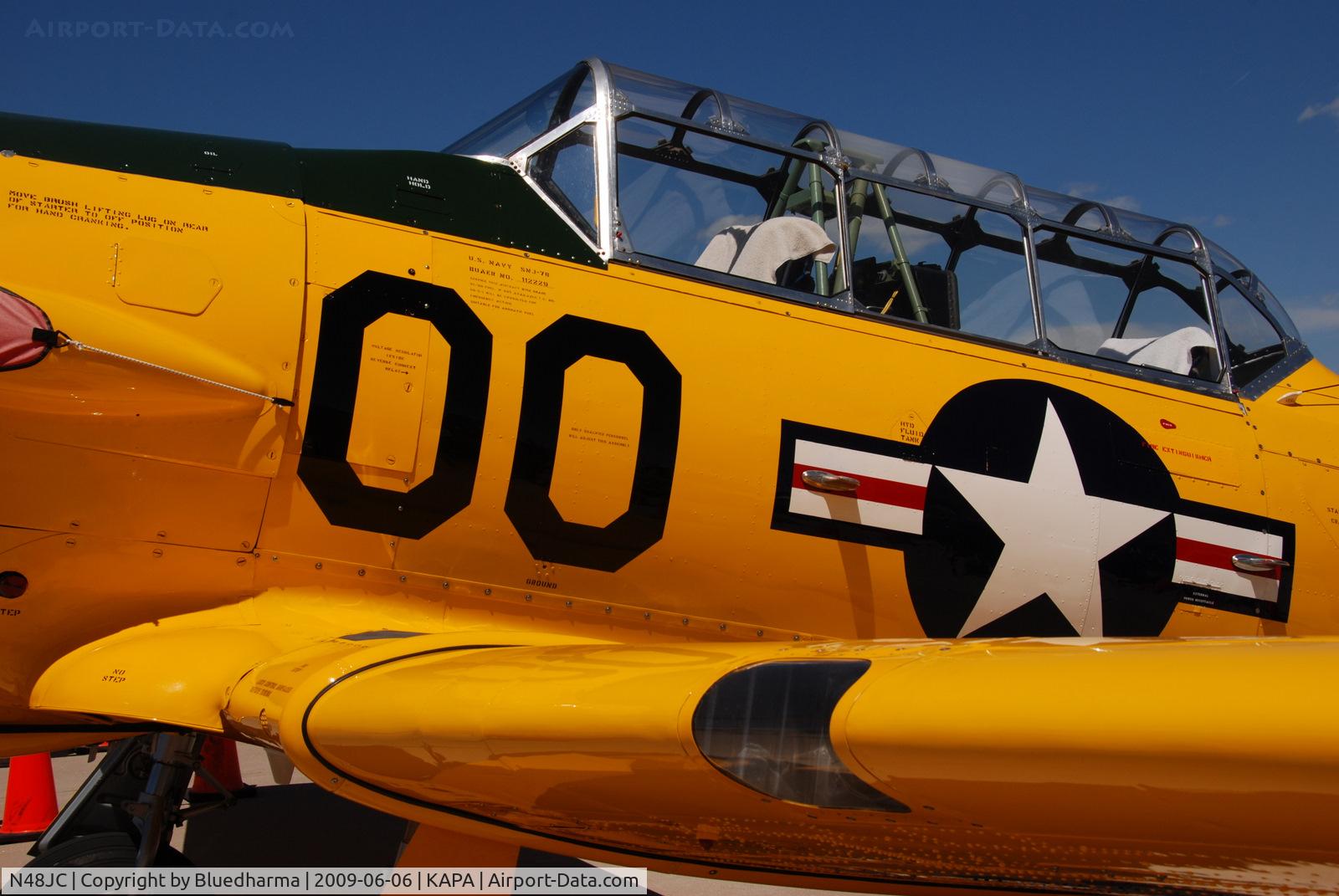 N48JC, North American AT-6G Texan Texan C/N 121-43192, Displayed at Air Power Heritage Week 2009