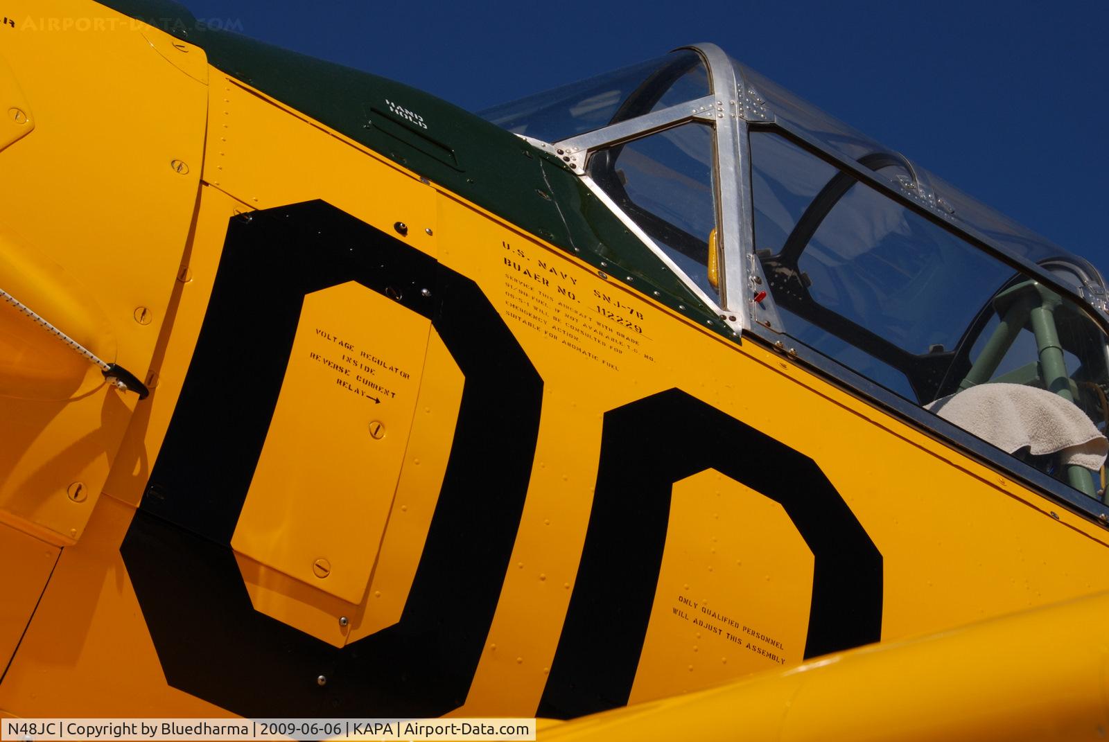 N48JC, North American AT-6G Texan Texan C/N 121-43192, Displayed at Air Power Heritage Week 2009
