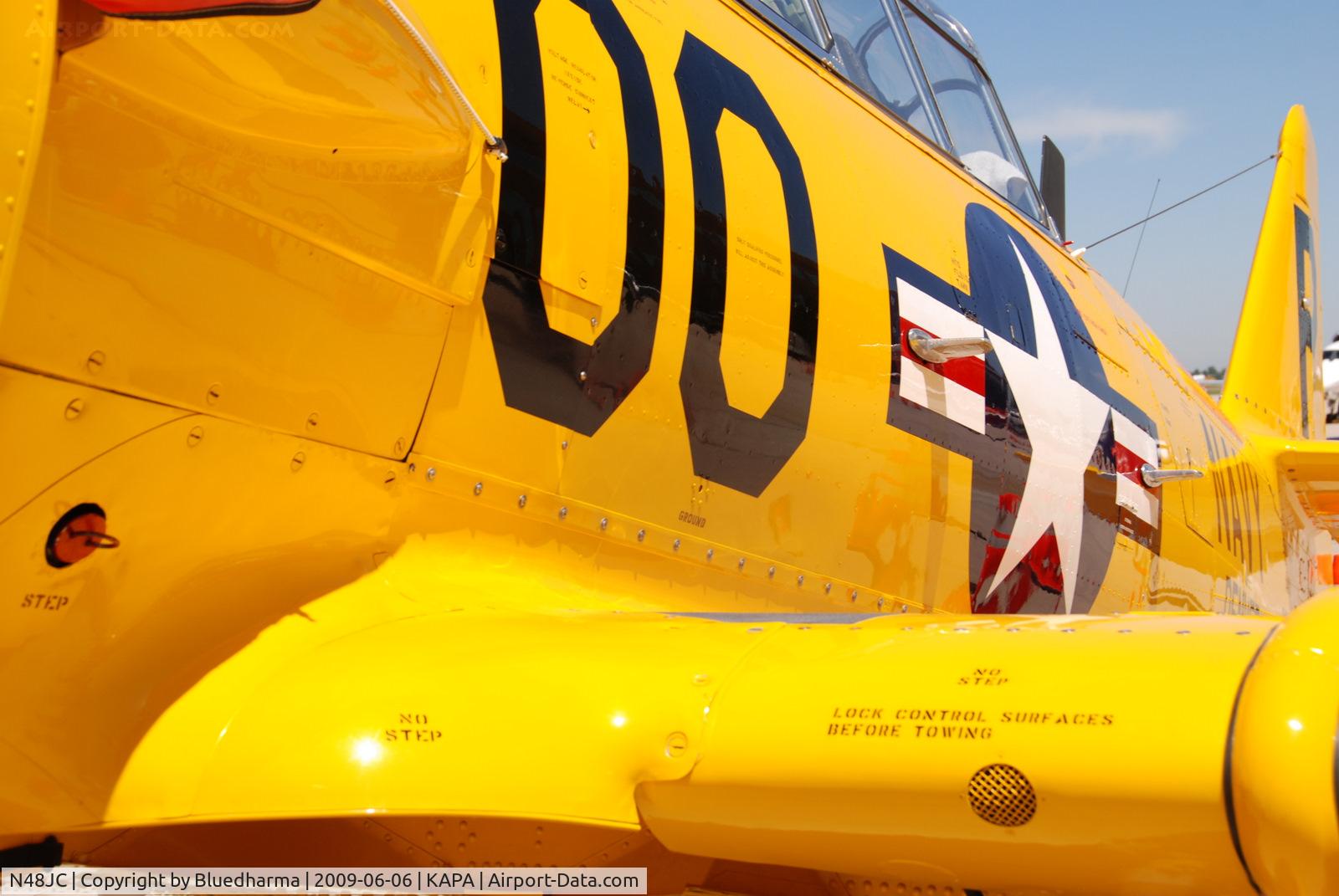 N48JC, North American AT-6G Texan Texan C/N 121-43192, Displayed at Air Power Heritage Week 2009