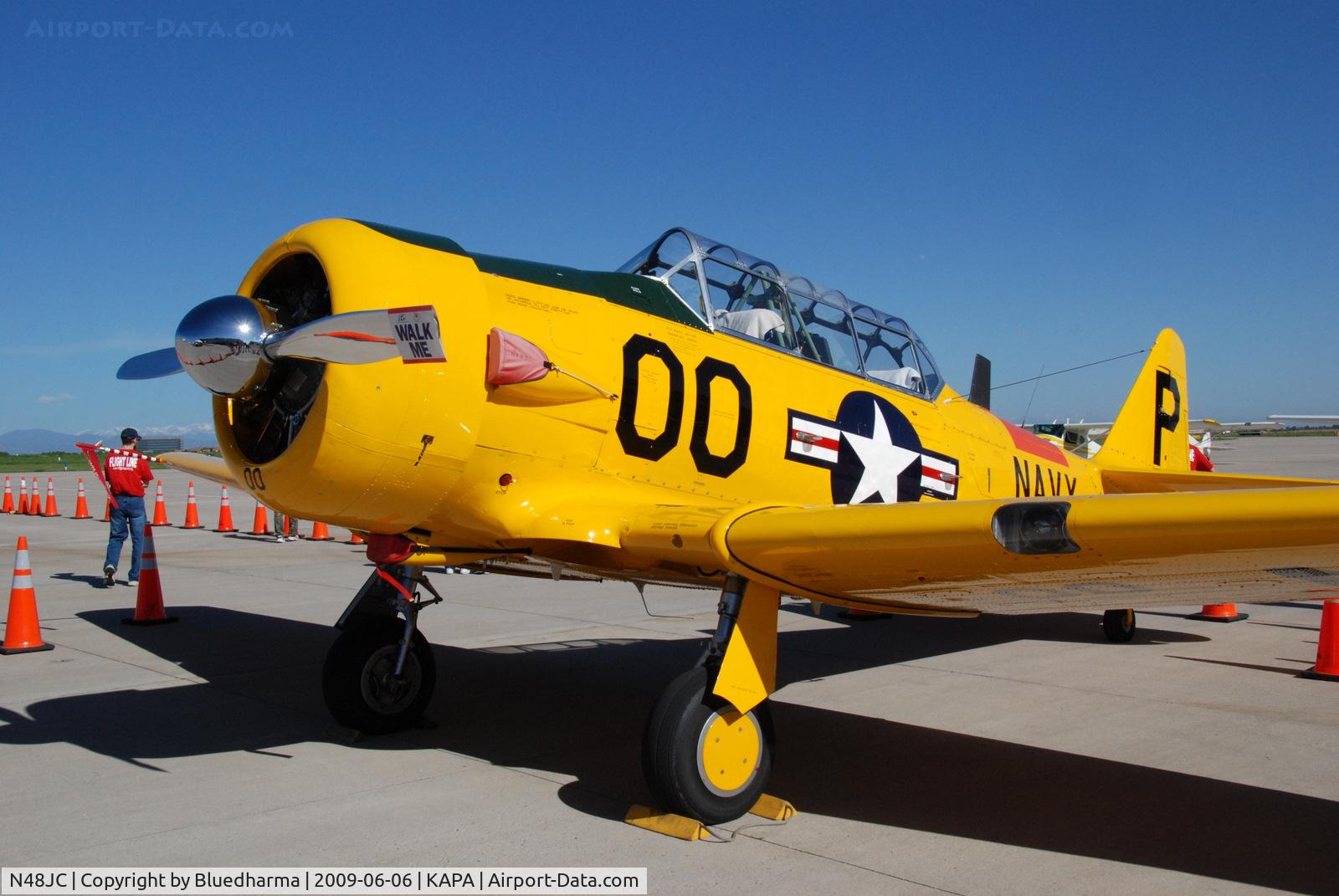 N48JC, North American AT-6G Texan Texan C/N 121-43192, Displayed at Air Power Heritage Week 2009