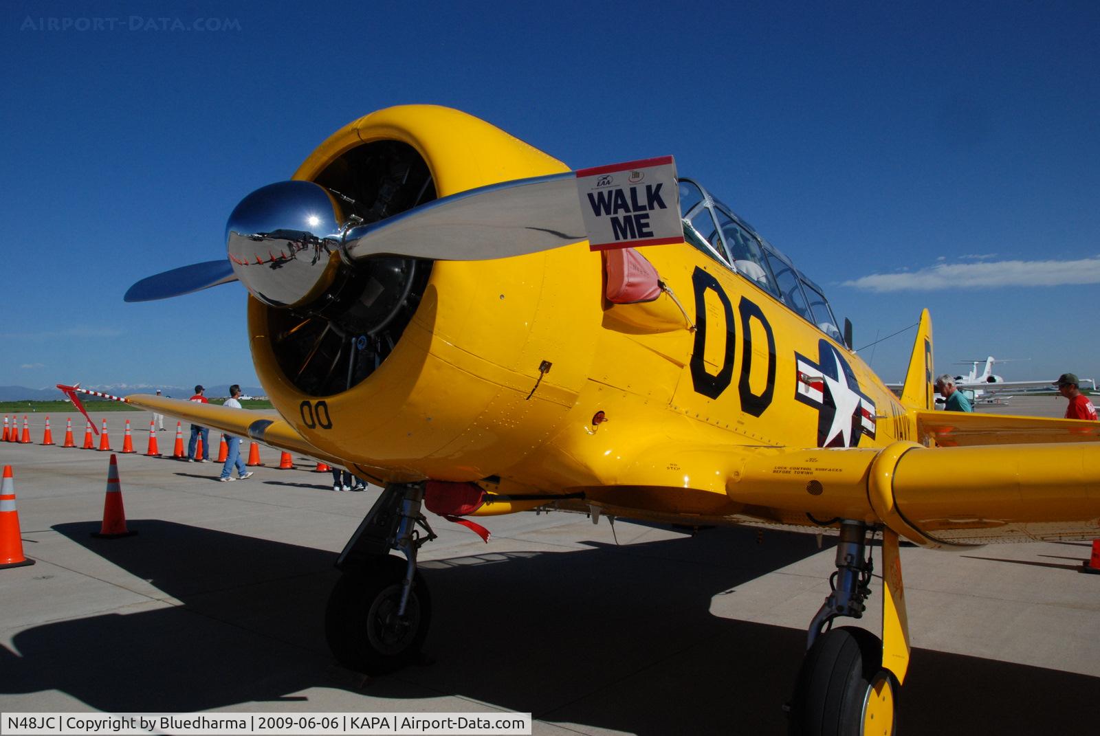 N48JC, North American AT-6G Texan Texan C/N 121-43192, Displayed at Air Power Heritage Week 2009