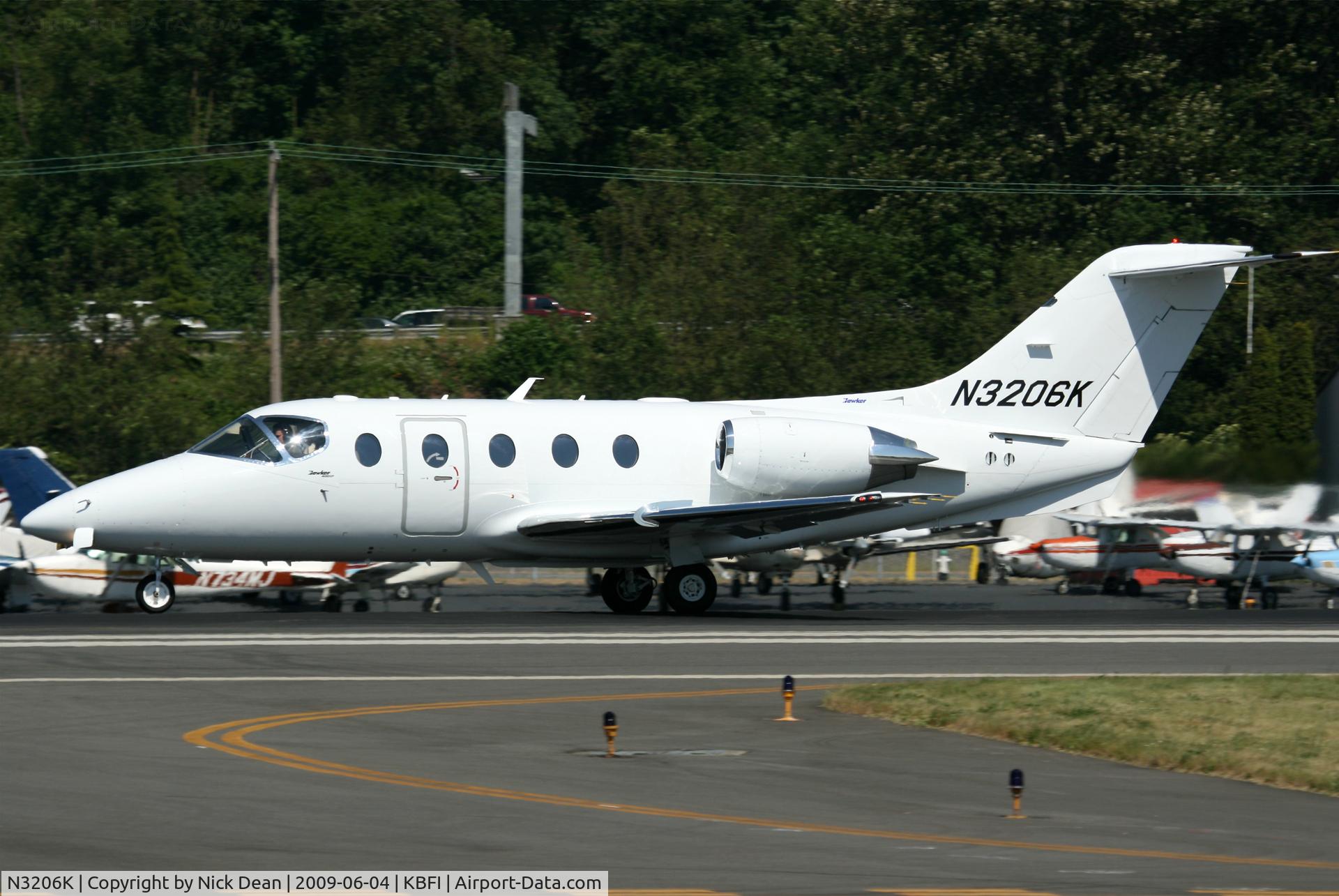 N3206K, 2008 Hawker Beechcraft 400A Beechjet C/N RK-566, KBFI
