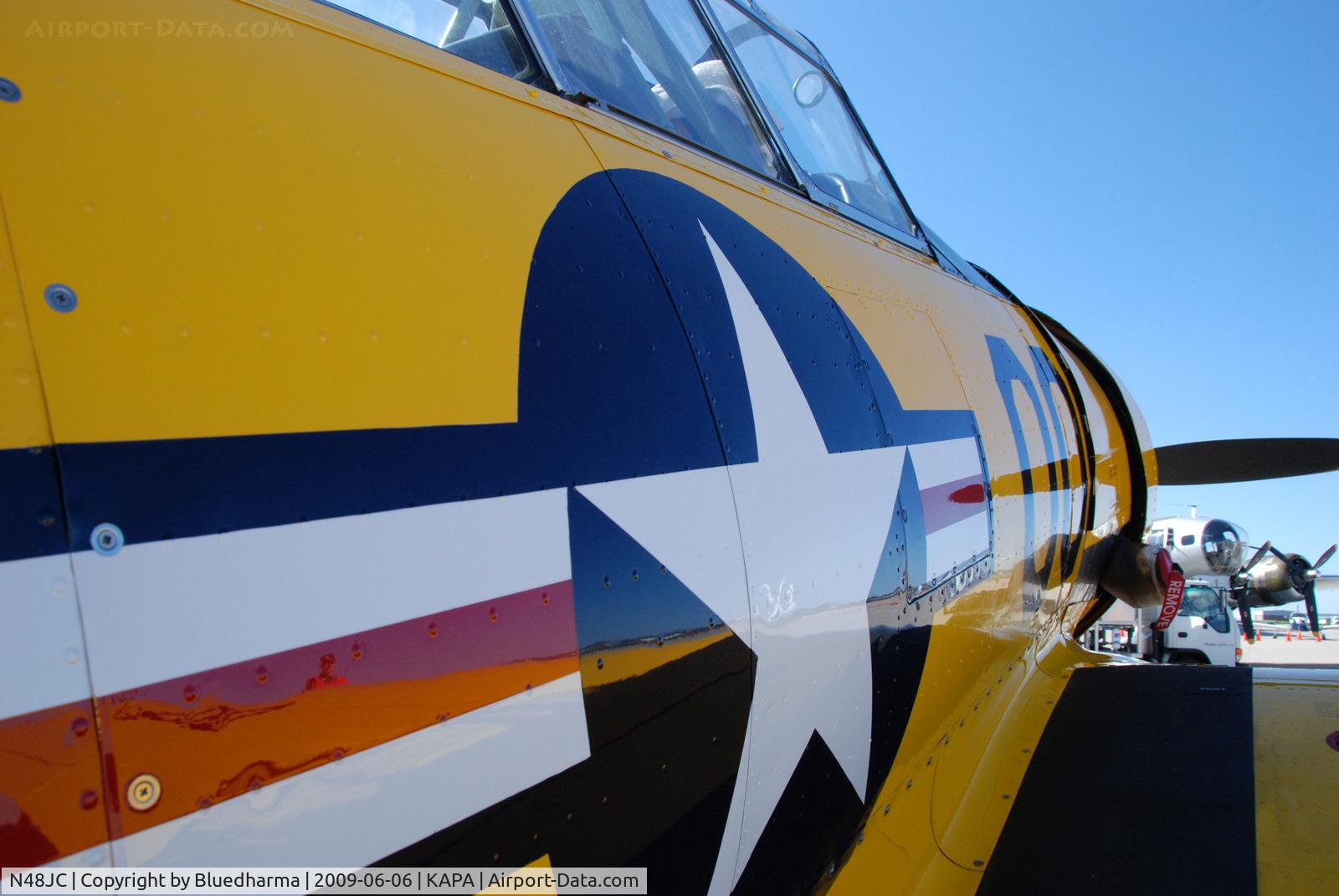 N48JC, North American AT-6G Texan Texan C/N 121-43192, Displayed at Air Power Heritage Week 2009