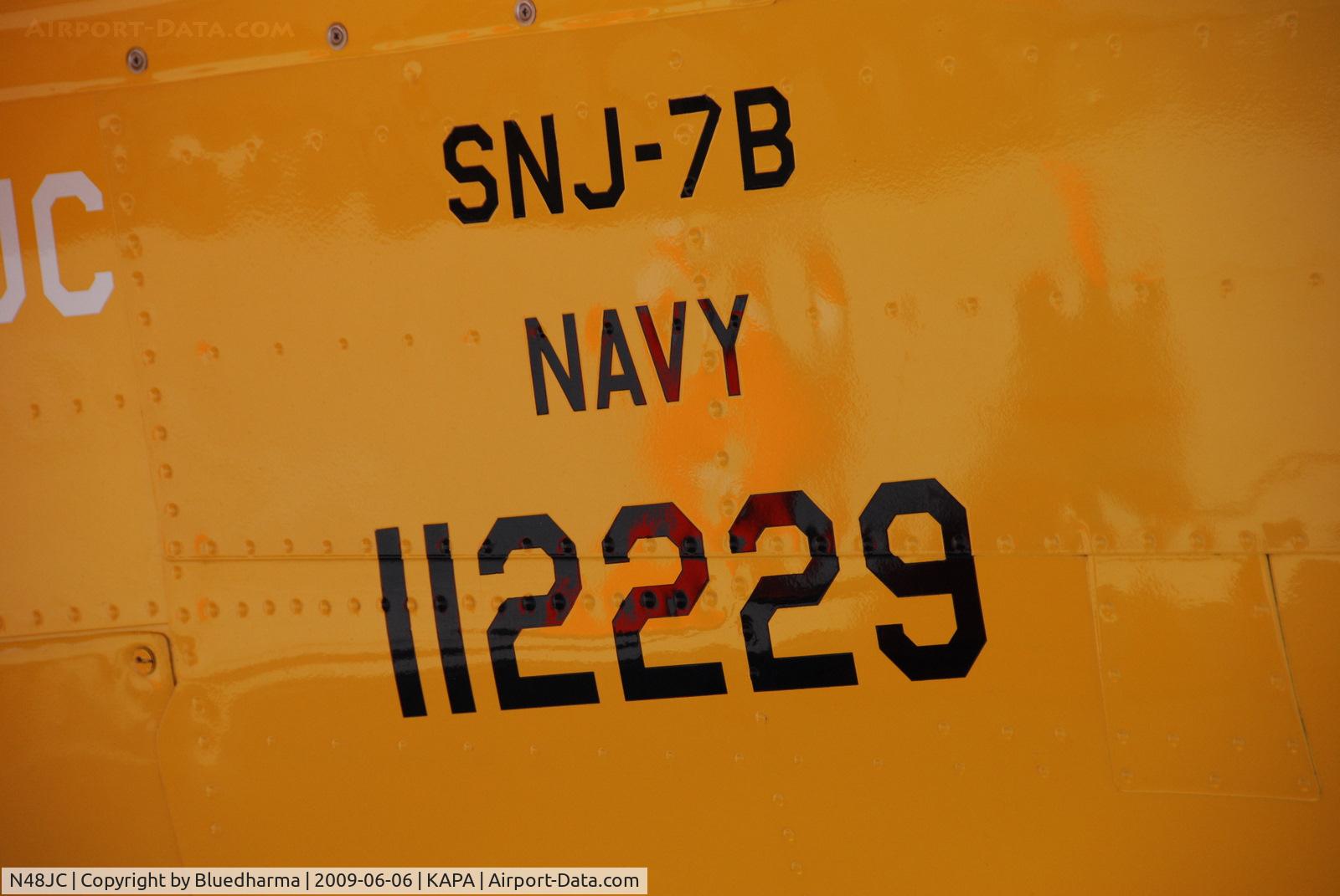 N48JC, North American AT-6G Texan Texan C/N 121-43192, Displayed at Air Power Heritage Week 2009