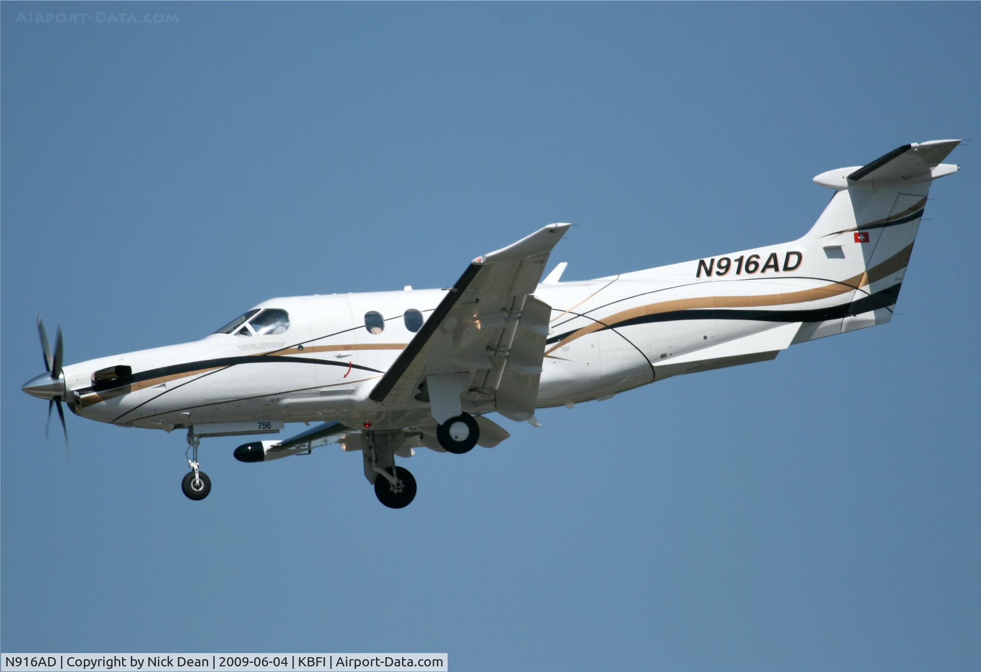 N916AD, 2006 Pilatus PC-12/47 C/N 756, KBFI