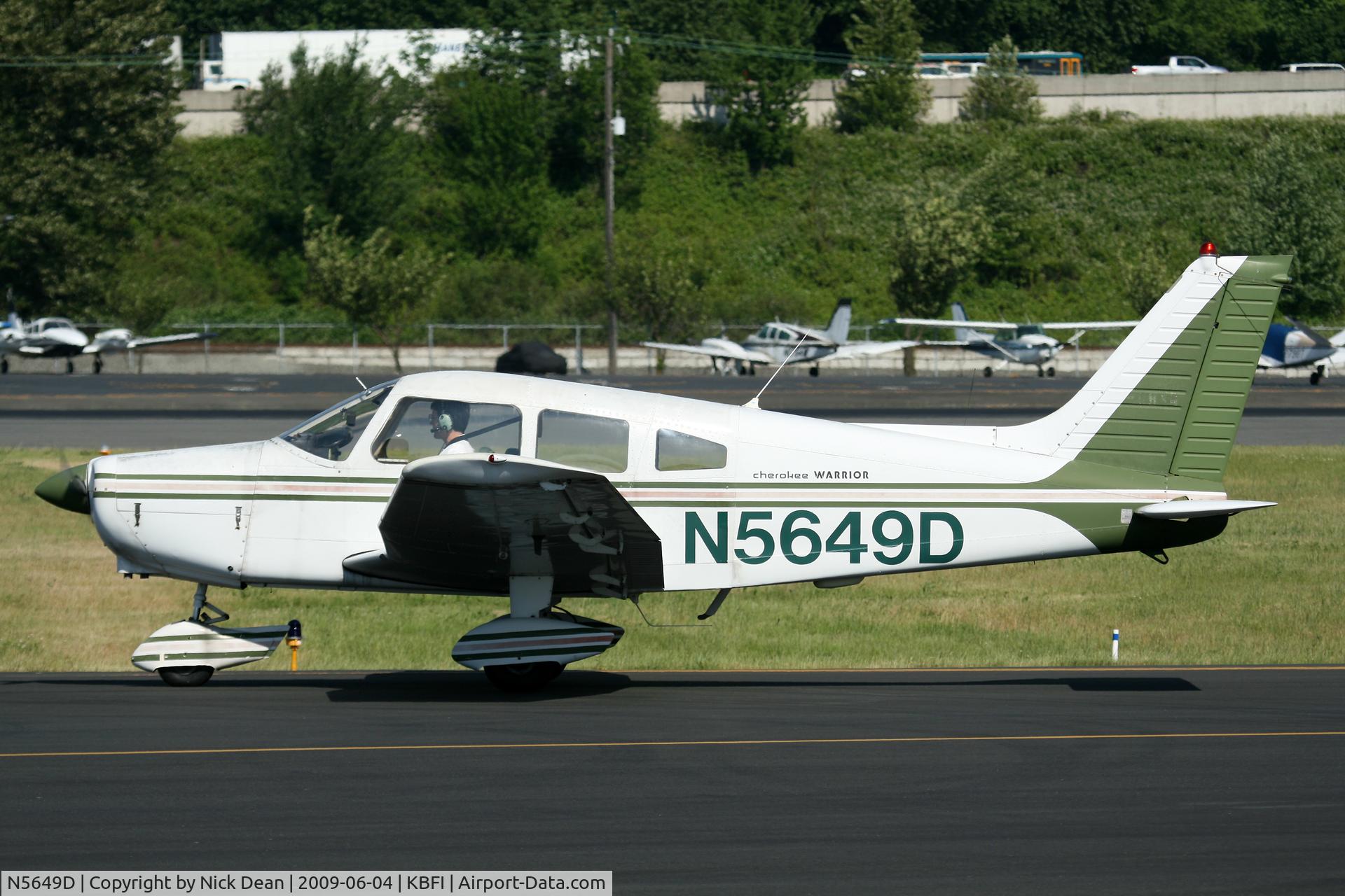 N5649D, Piper PA-28-151 C/N 287515430, KBFI