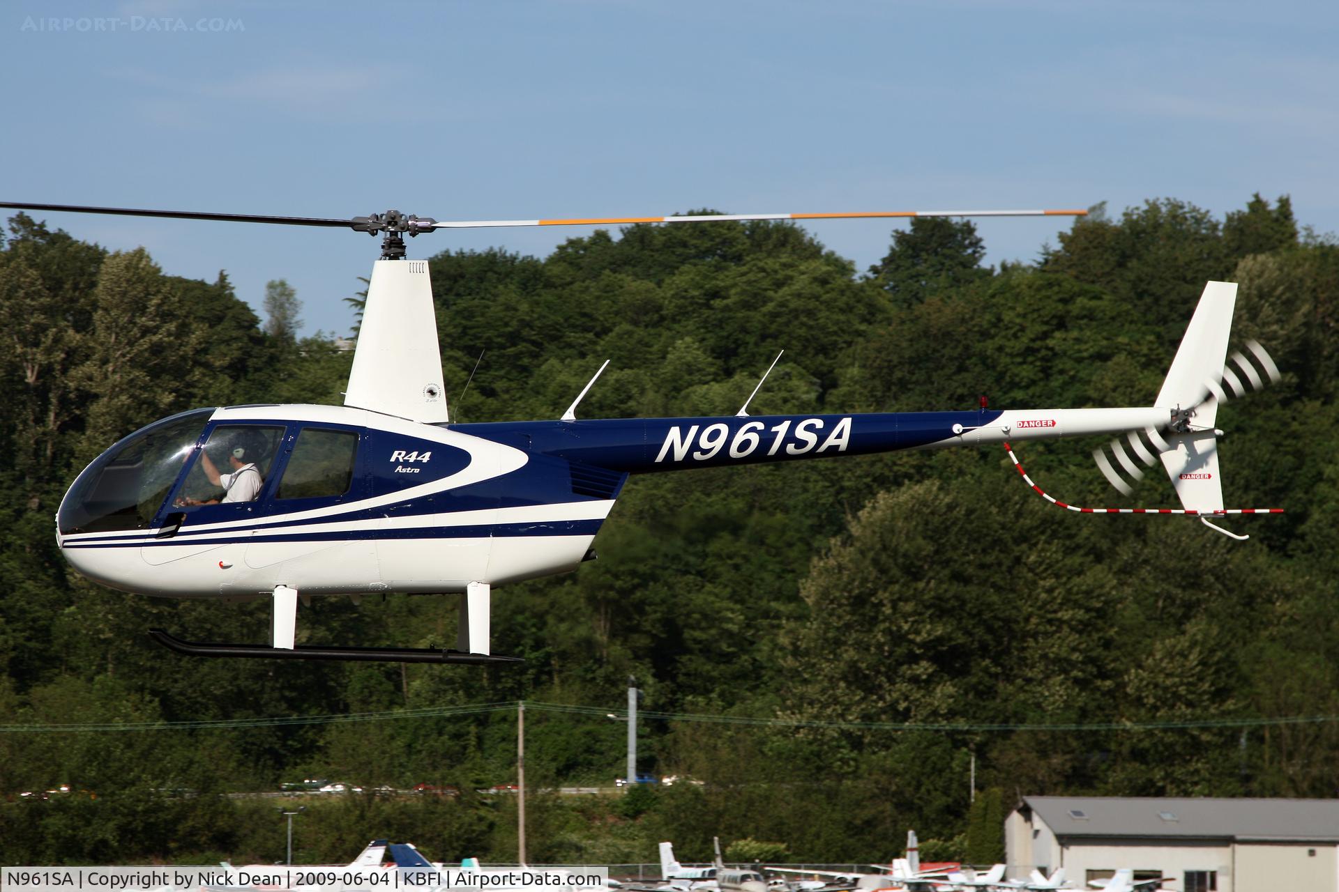 N961SA, 1996 Robinson R44 C/N 0266, KBFI