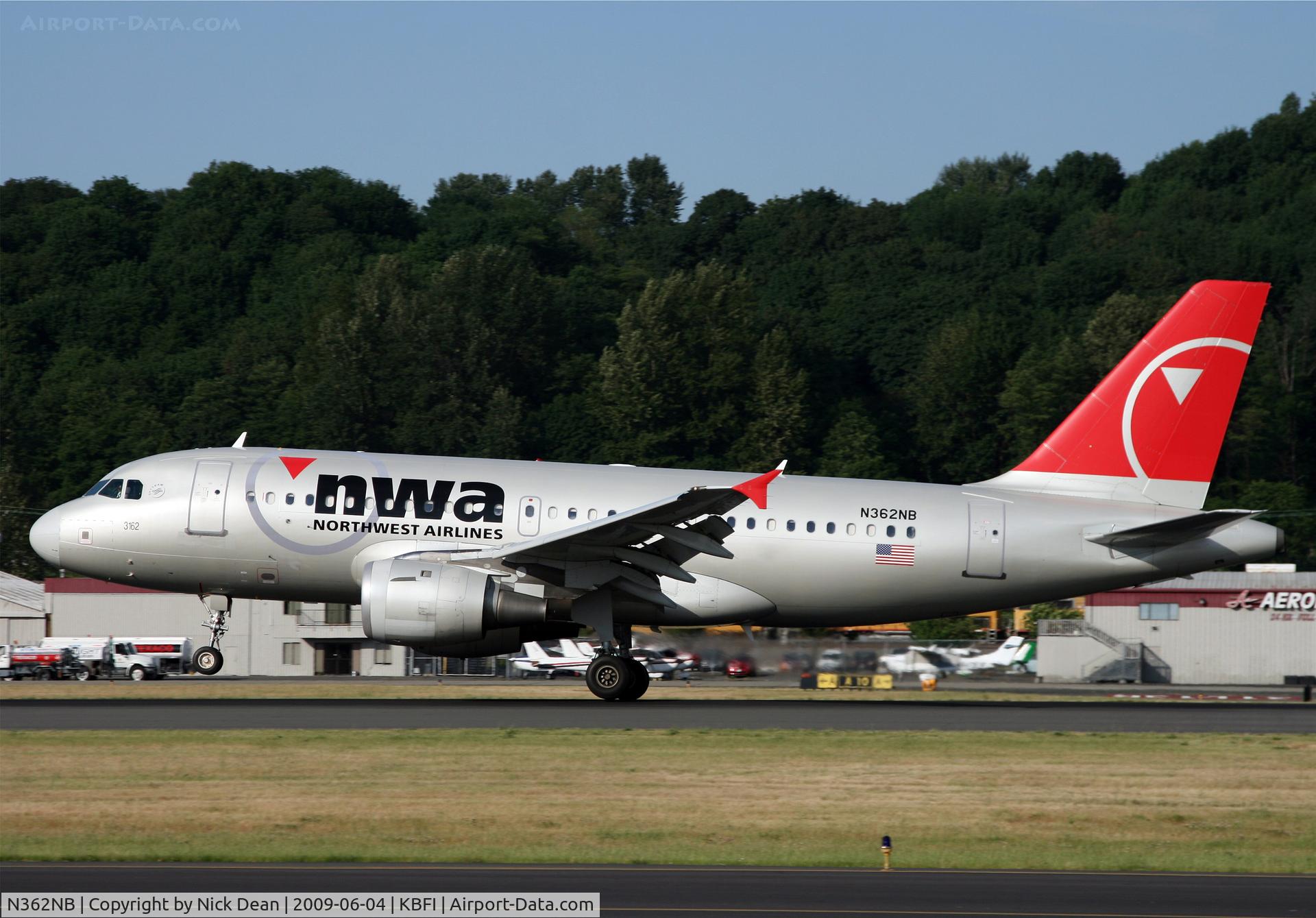 N362NB, 2003 Airbus A319-114 C/N 1982, KBFI