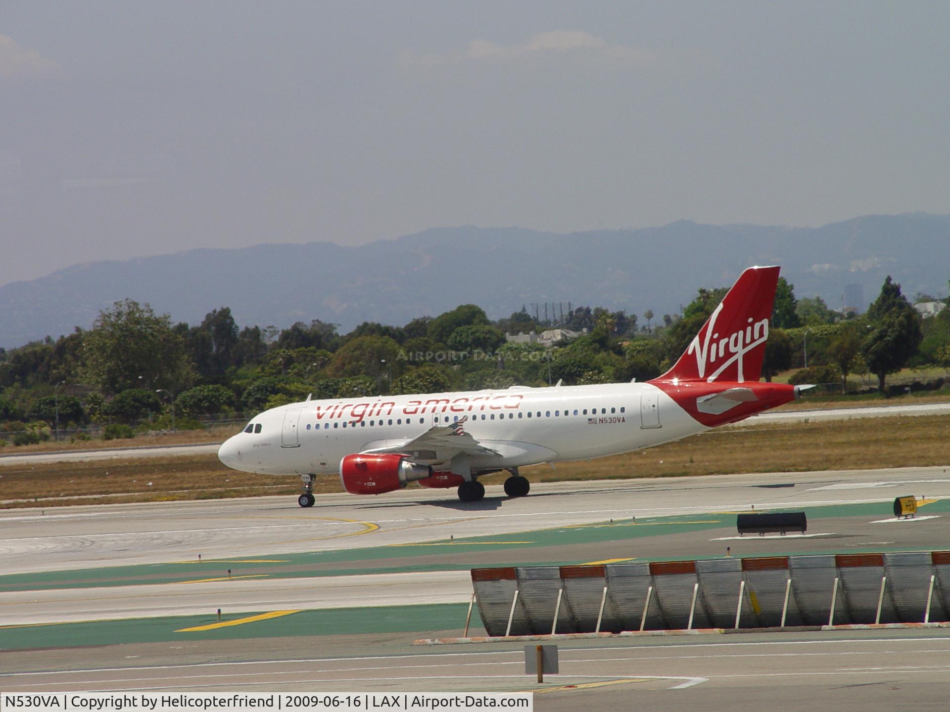 N530VA, 2008 Airbus A319-115 C/N 3686, Waiting to take off on 24L