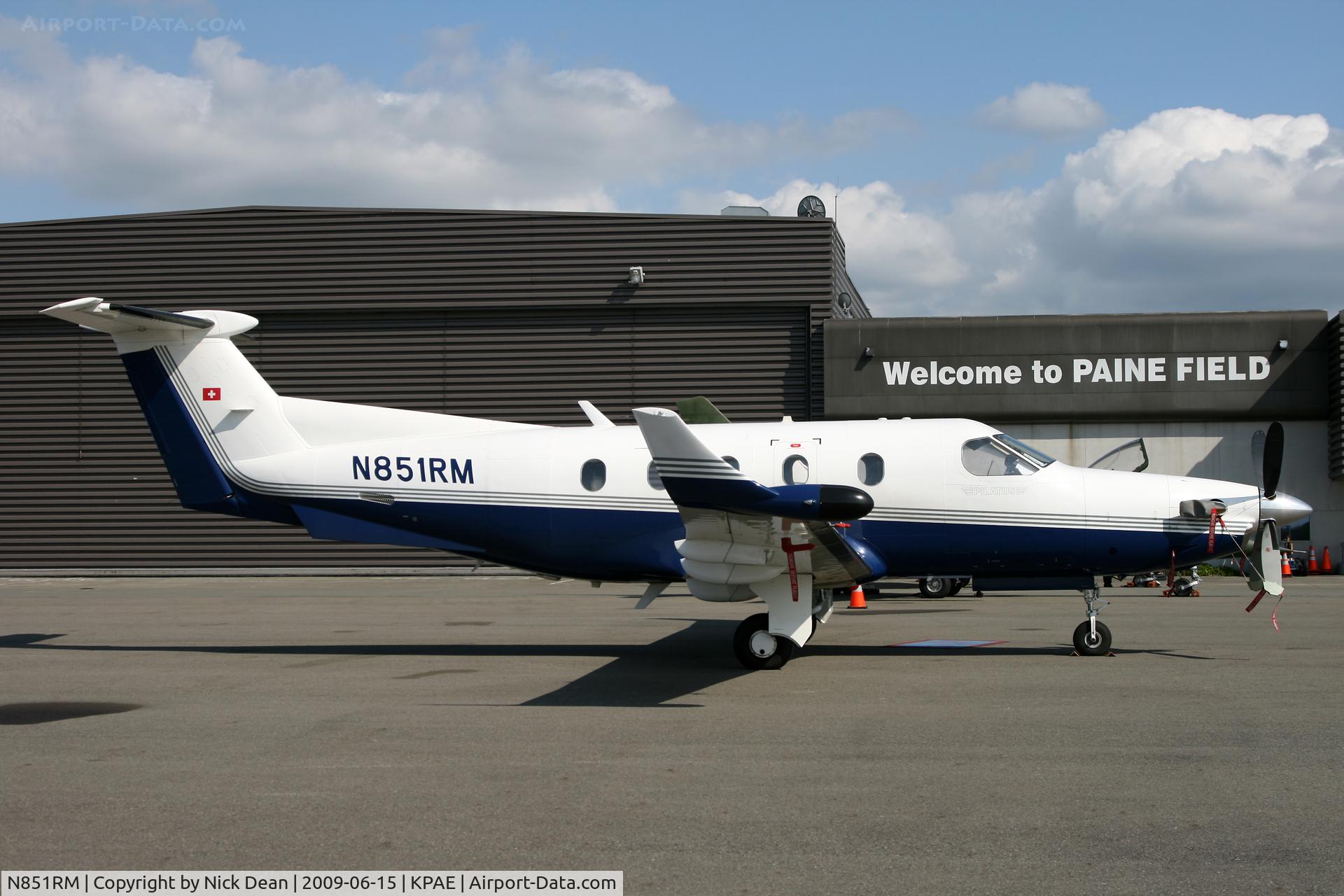 N851RM, 2000 Pilatus PC-12/45 C/N 360, KPAE