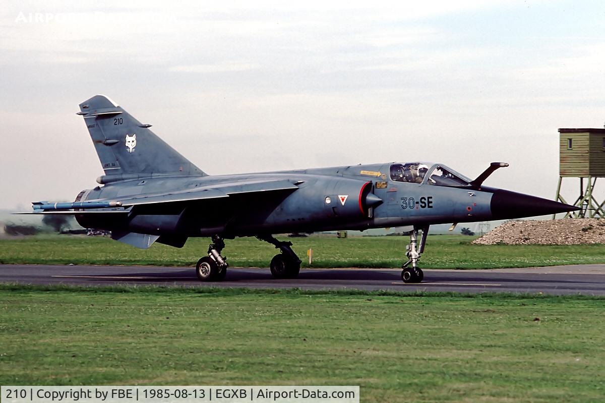210, Dassault Mirage F.1C C/N Not found 210, MirageF1, 30-SE at RAF Binbrook