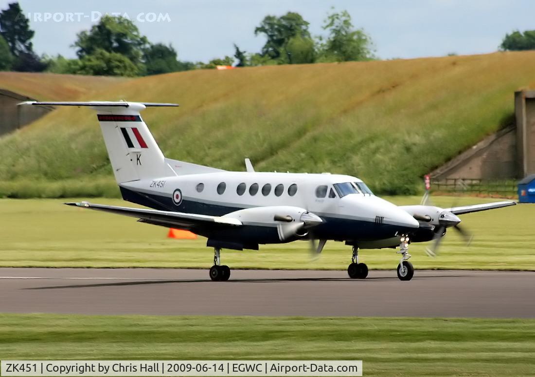 ZK451, 2003 Raytheon B200 King Air C/N BB-1830, RAF 3FTS / 45(R) Sqn King Air B200 displaying at the Cosford Air Show
