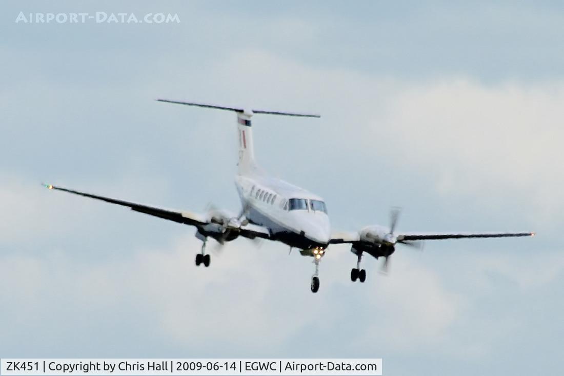 ZK451, 2003 Raytheon B200 King Air C/N BB-1830, RAF 3FTS / 45(R) Sqn King Air B200 displaying at the Cosford Air Show